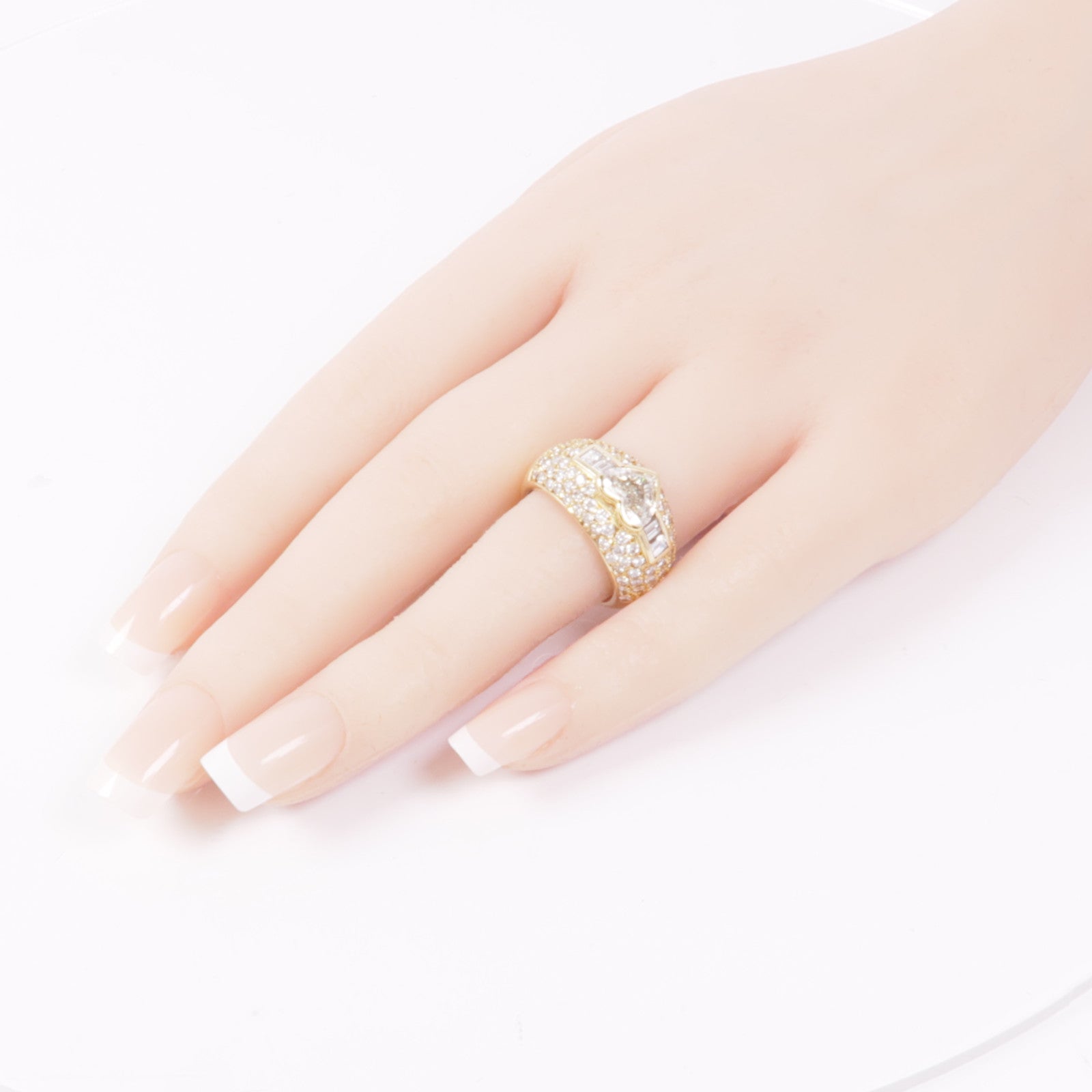 JEWELRY Diamond Ring 18K Yellow Gold US#6.25