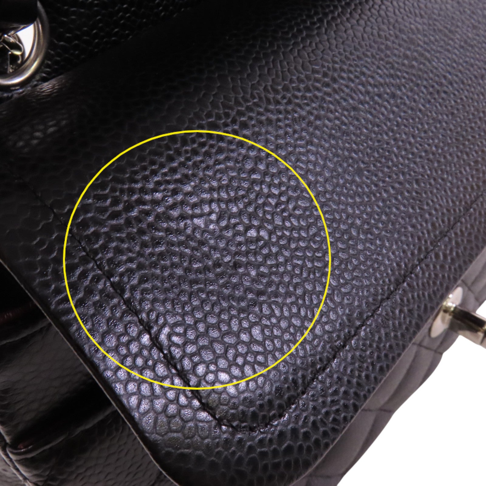 CHANEL 牛皮皮革Classic 25銀扣鏈帶肩背袋