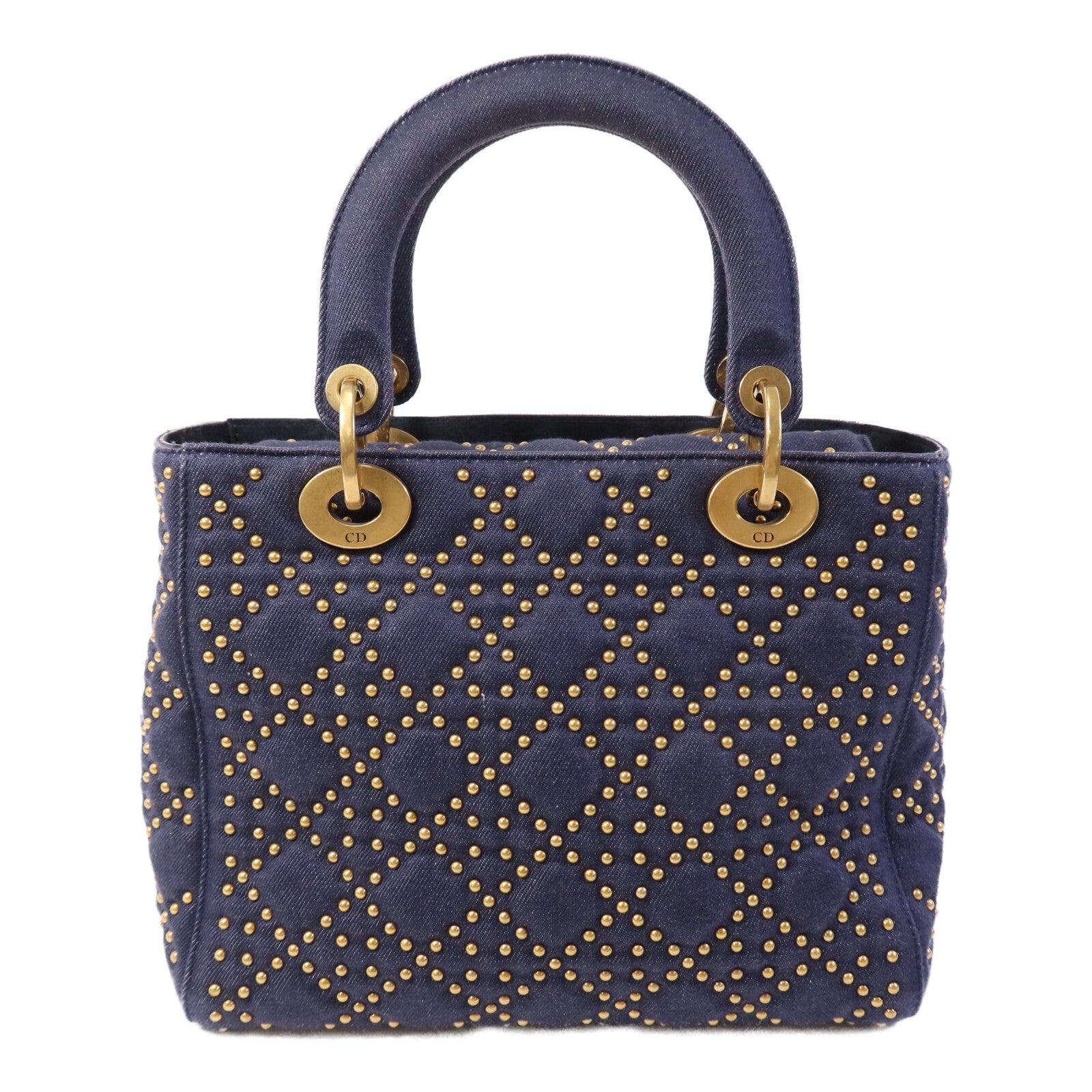 Dior 【激減優惠】Denim Lady Dior Tote金扣手挽肩背兩用袋