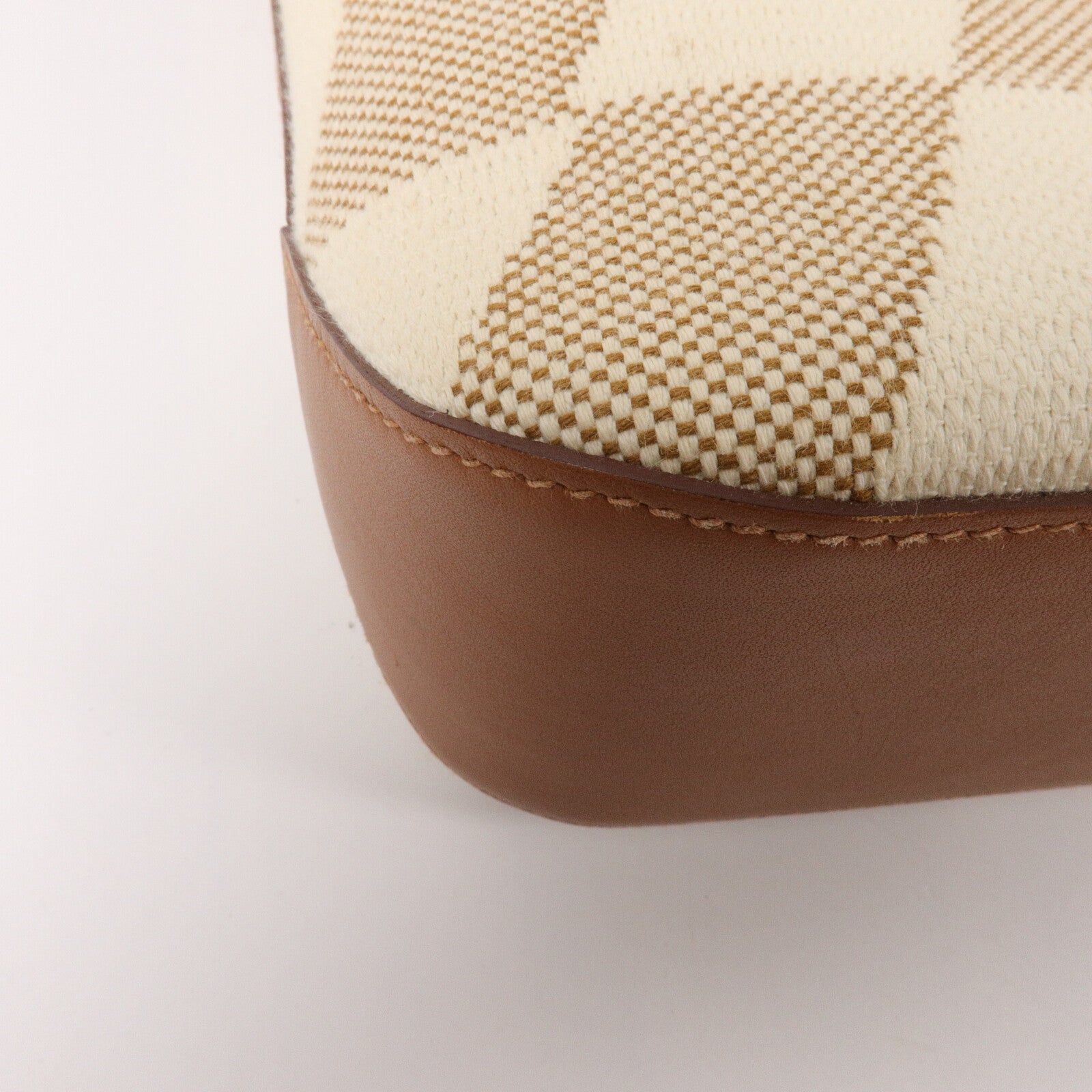 HERMES 帆布Cabas H En Biais 27手挽肩背兩用袋Gold/Beige