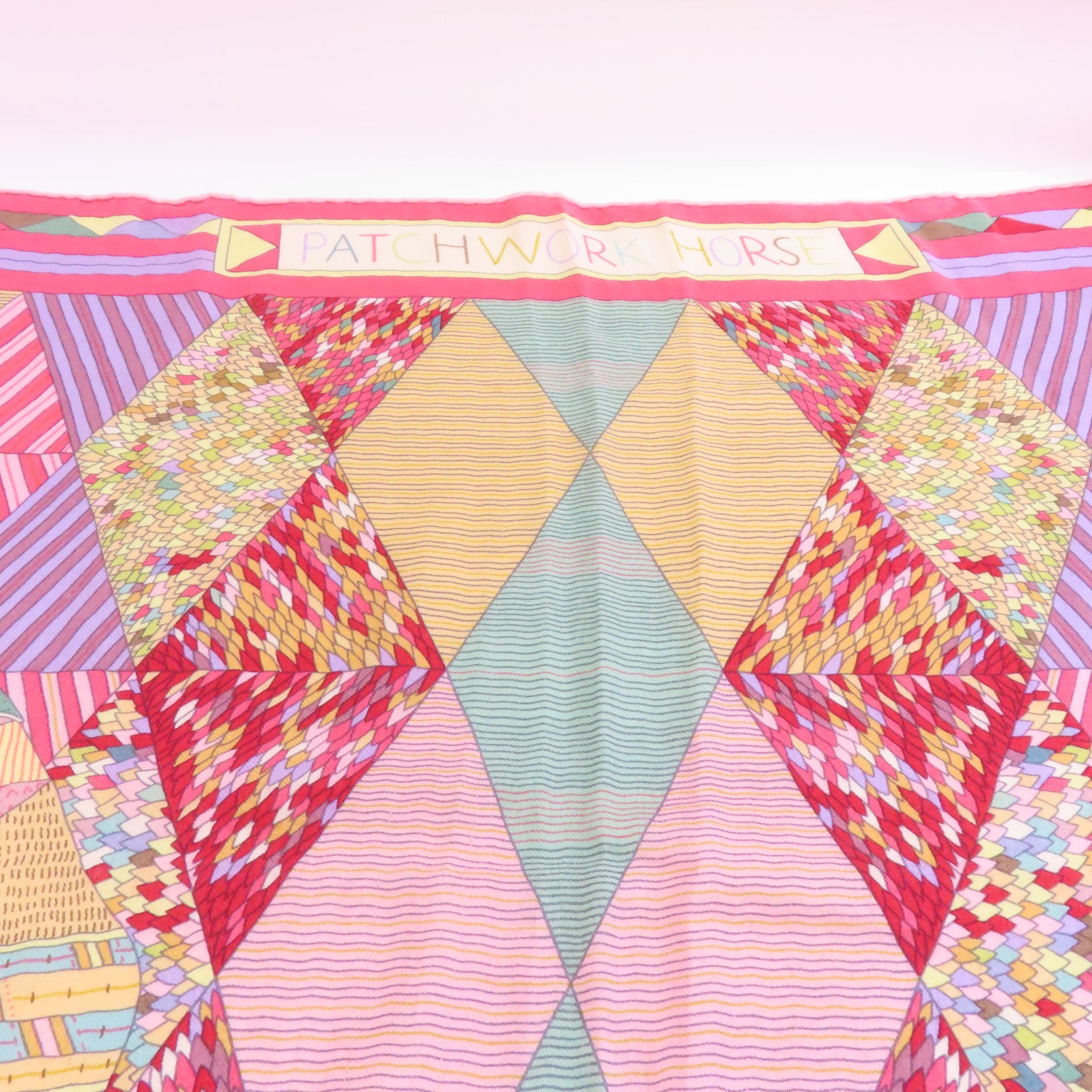 HERMES 羊絨/絲質Scarf圍巾粉紅色/多色