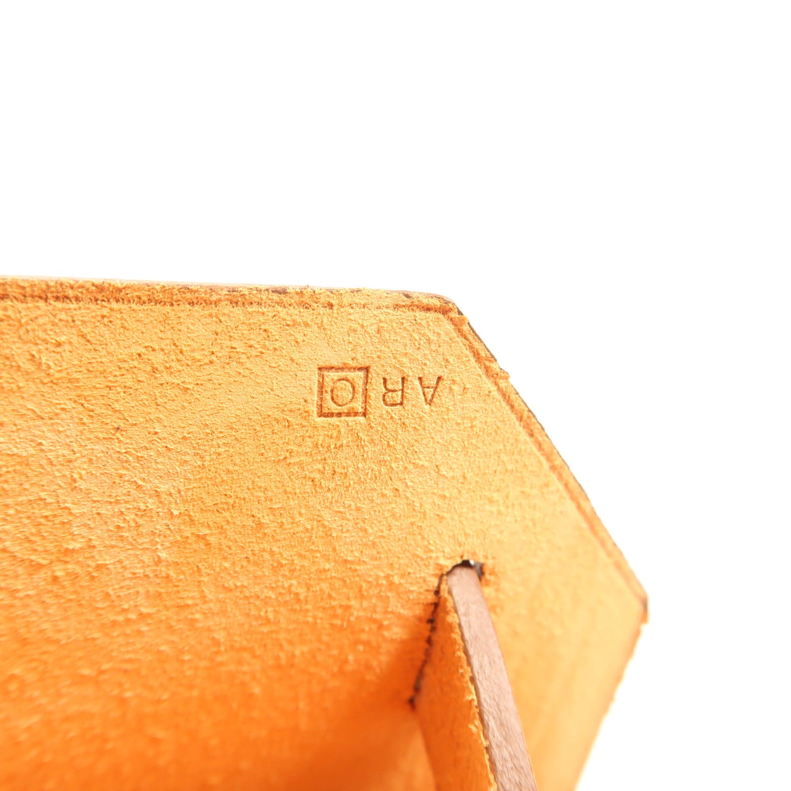 HERMES 帆布Herbag PM銀扣手挽肩背兩用袋Orange