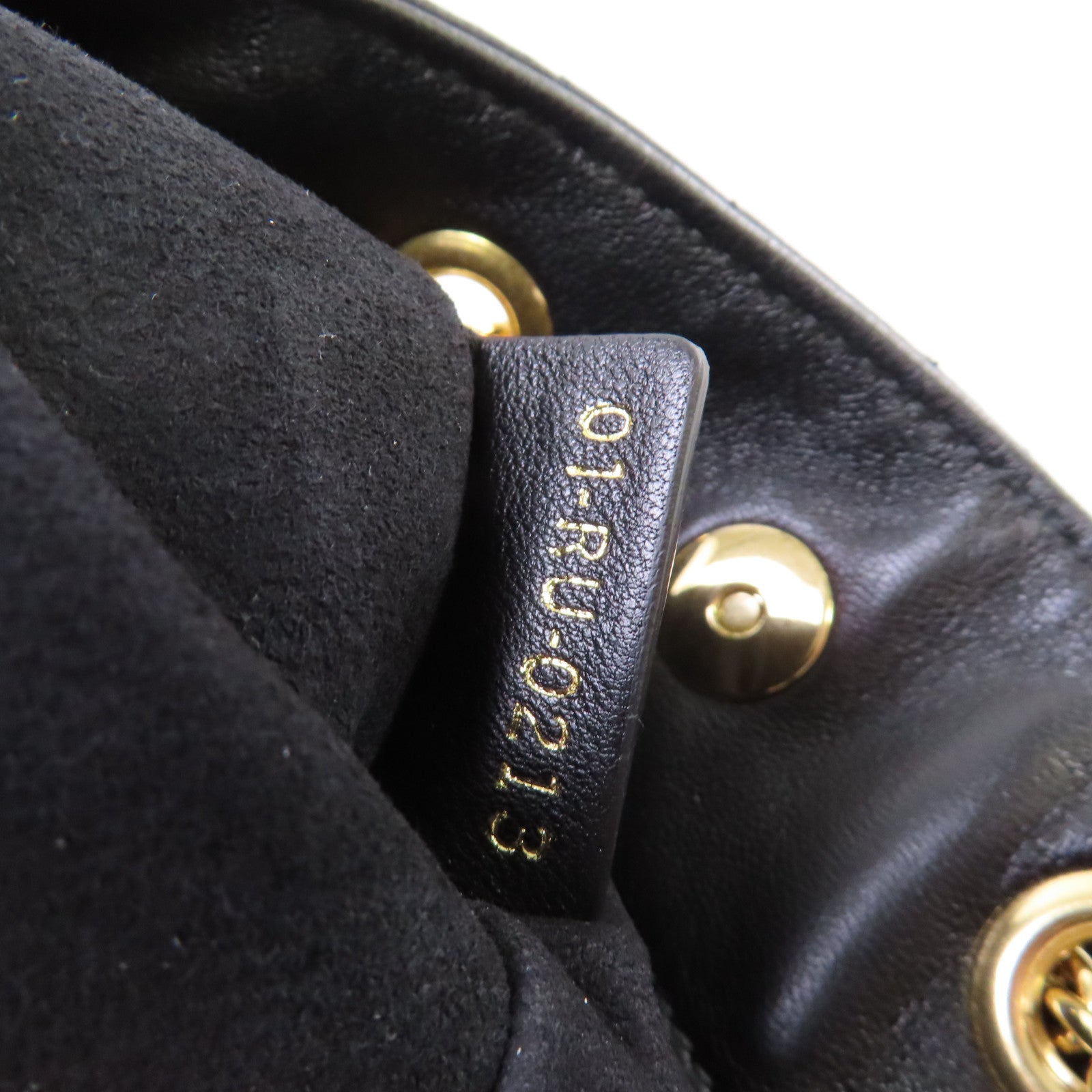 Dior 牛皮皮革Bucket Bag金扣鏈帶肩背袋黑色