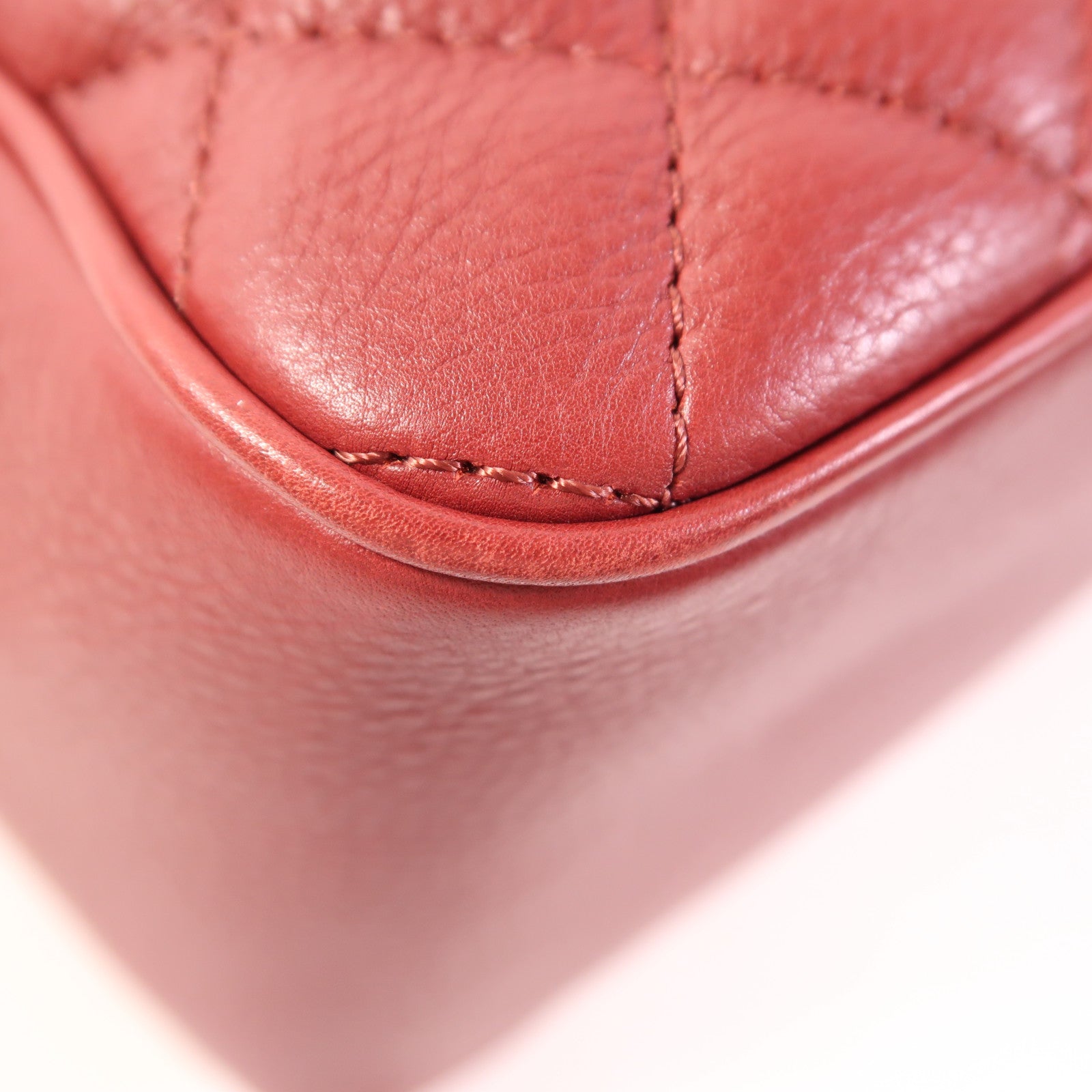 CHANEL 羊皮皮革Shoulder Bag金扣手挽肩背兩用袋