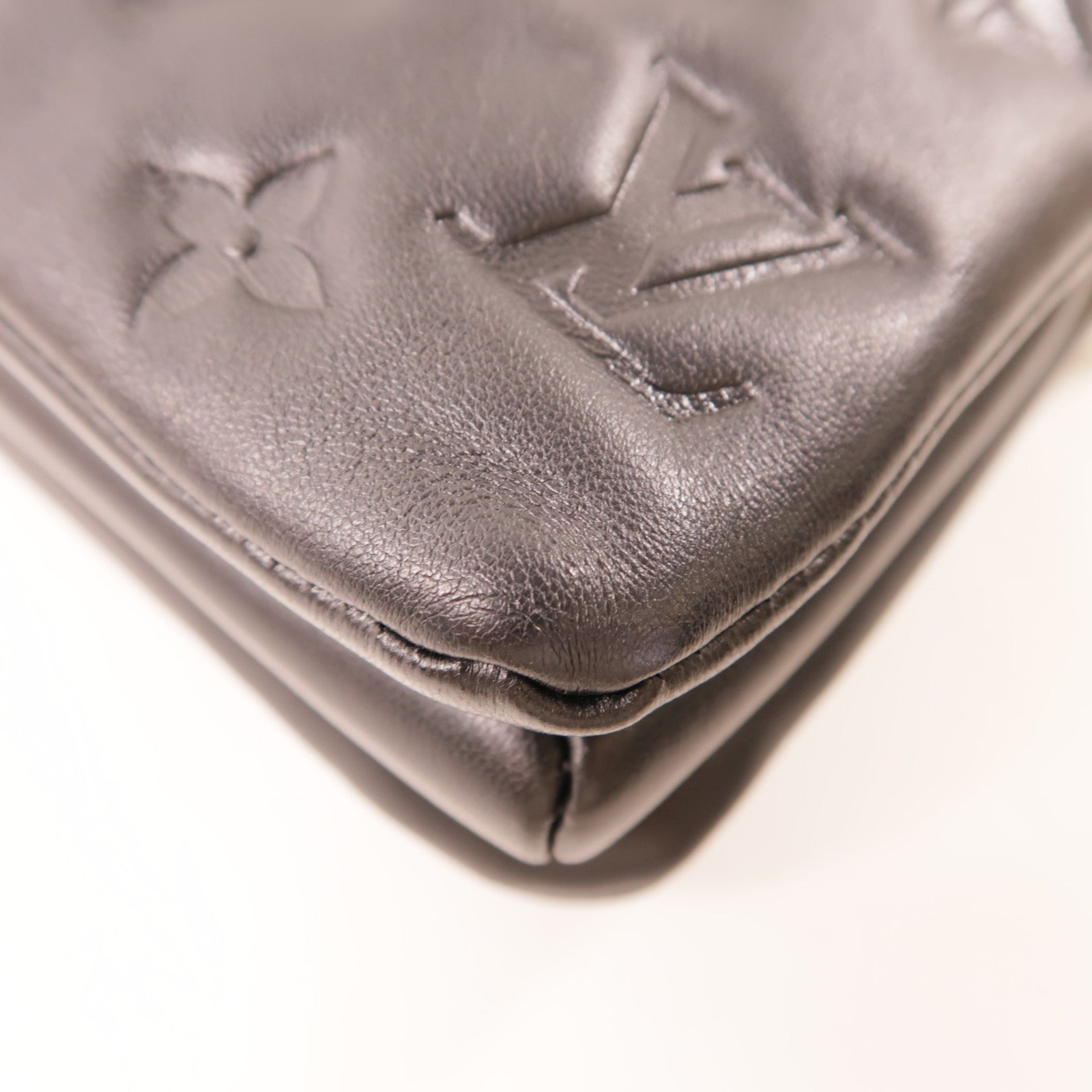 LOUIS VUITTON LV GHW Coussin 2 Way Shoulder Handbag M21259 Monogram Embossed