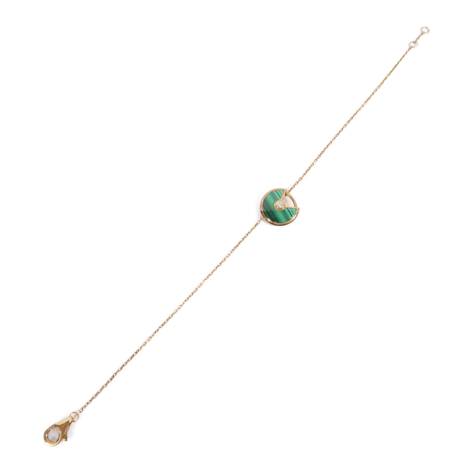 CARTIER 18K黃金Bracelet手鏈綠色/金色