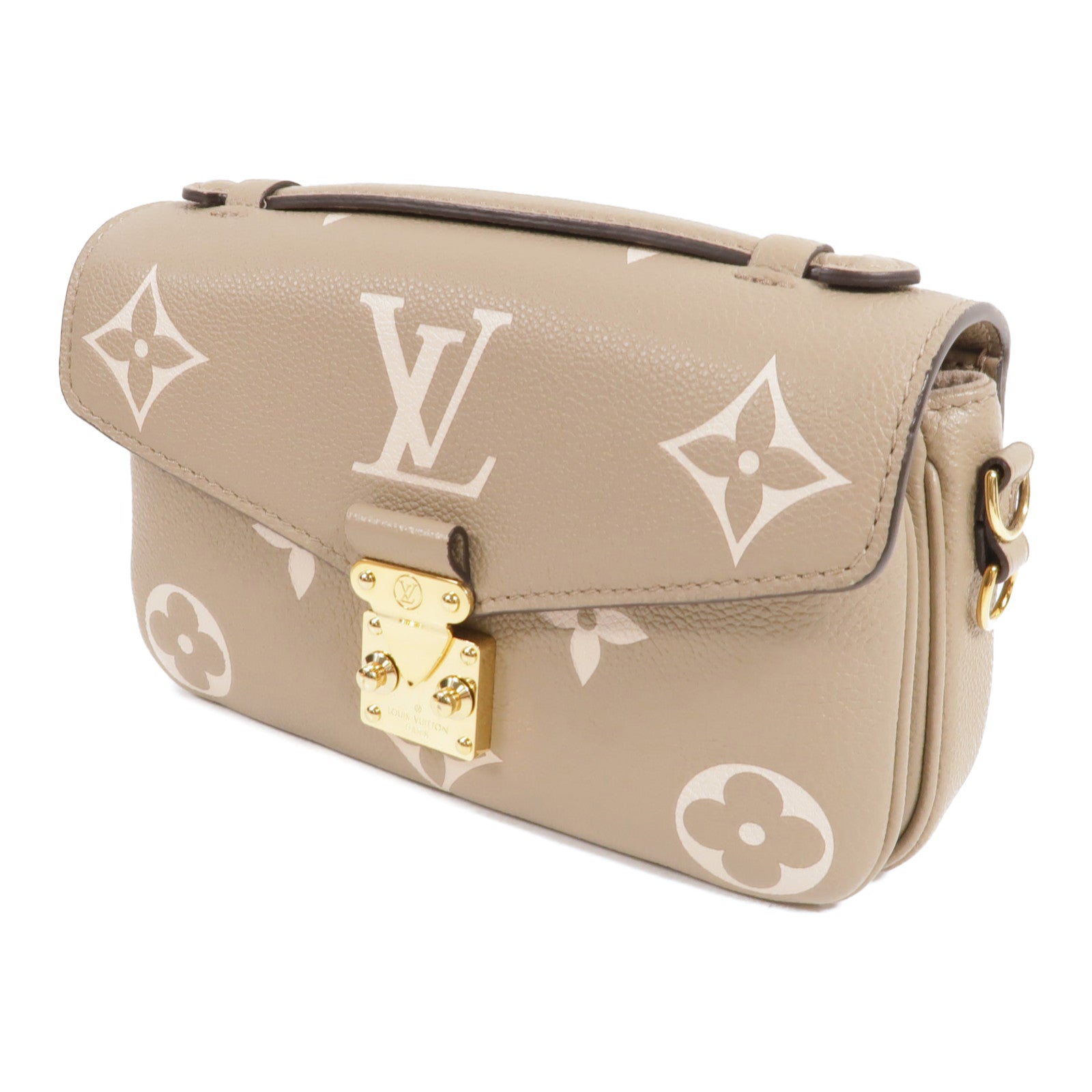 LOUIS VUITTON Monogram Empreinte Pochette Metis East West金扣手挽肩背兩用袋