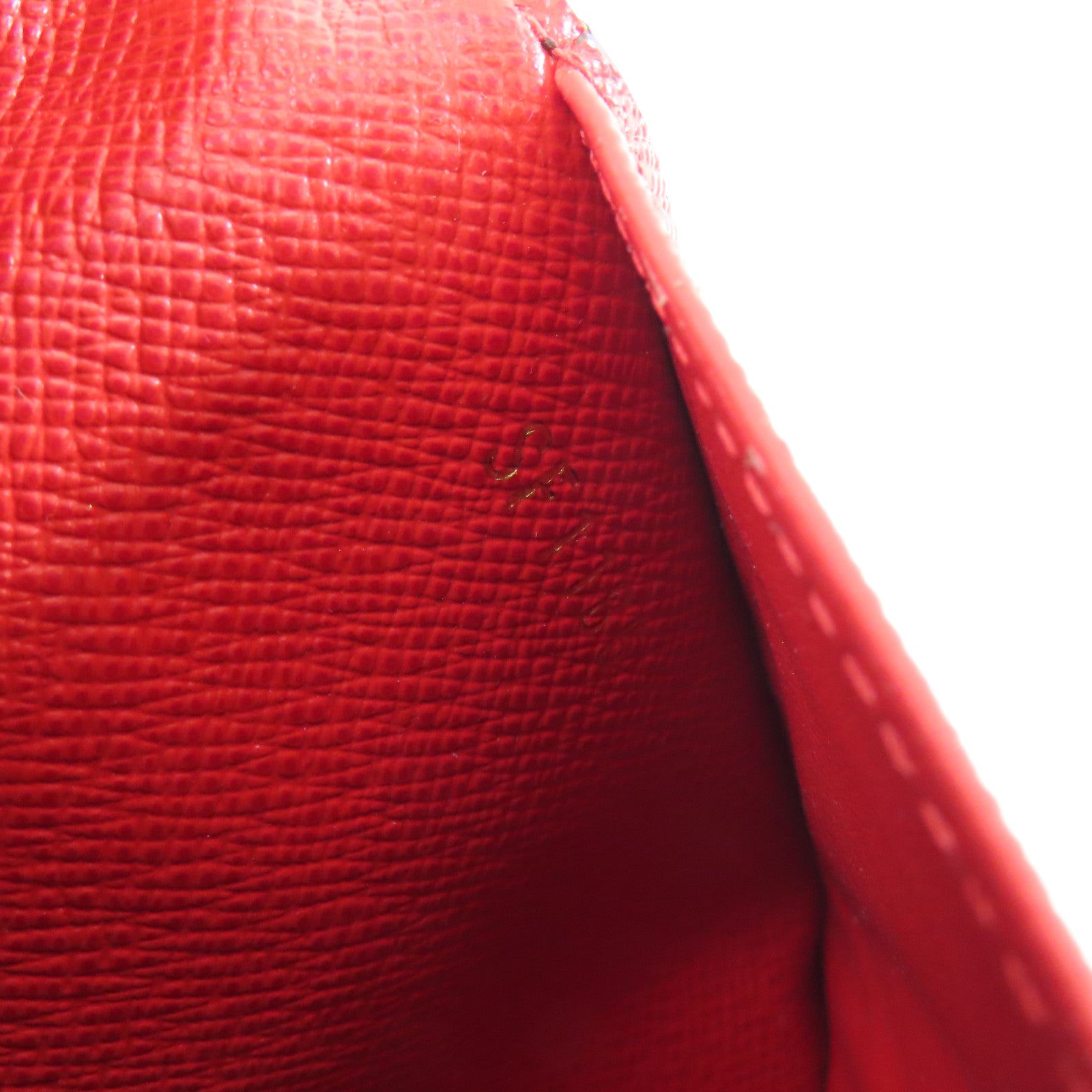 LOUIS VUITTON Monogram Double Zipper Wallet金扣長錢包啡色/紅色
