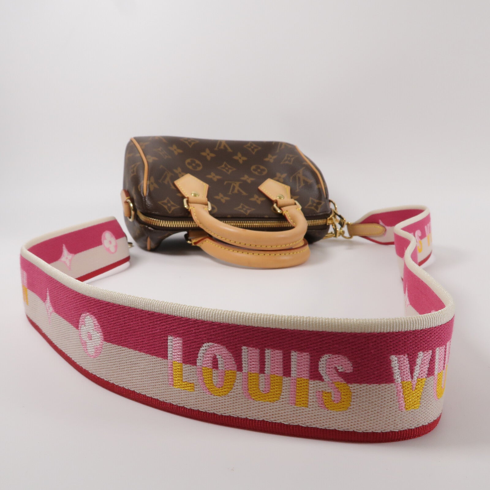 LOUIS VUITTON Monogram Speedy Bandouliere 20手挽肩背兩用袋
