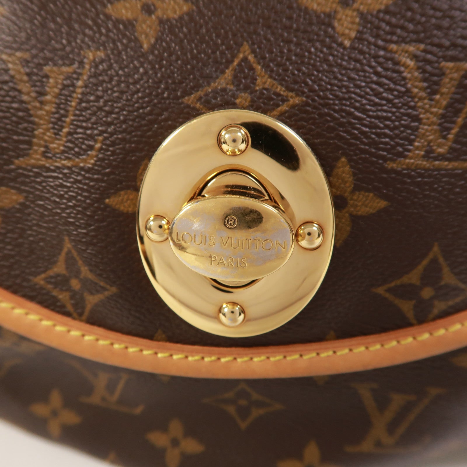 LOUIS VUITTON Monogram Tulum GM金扣肩背袋