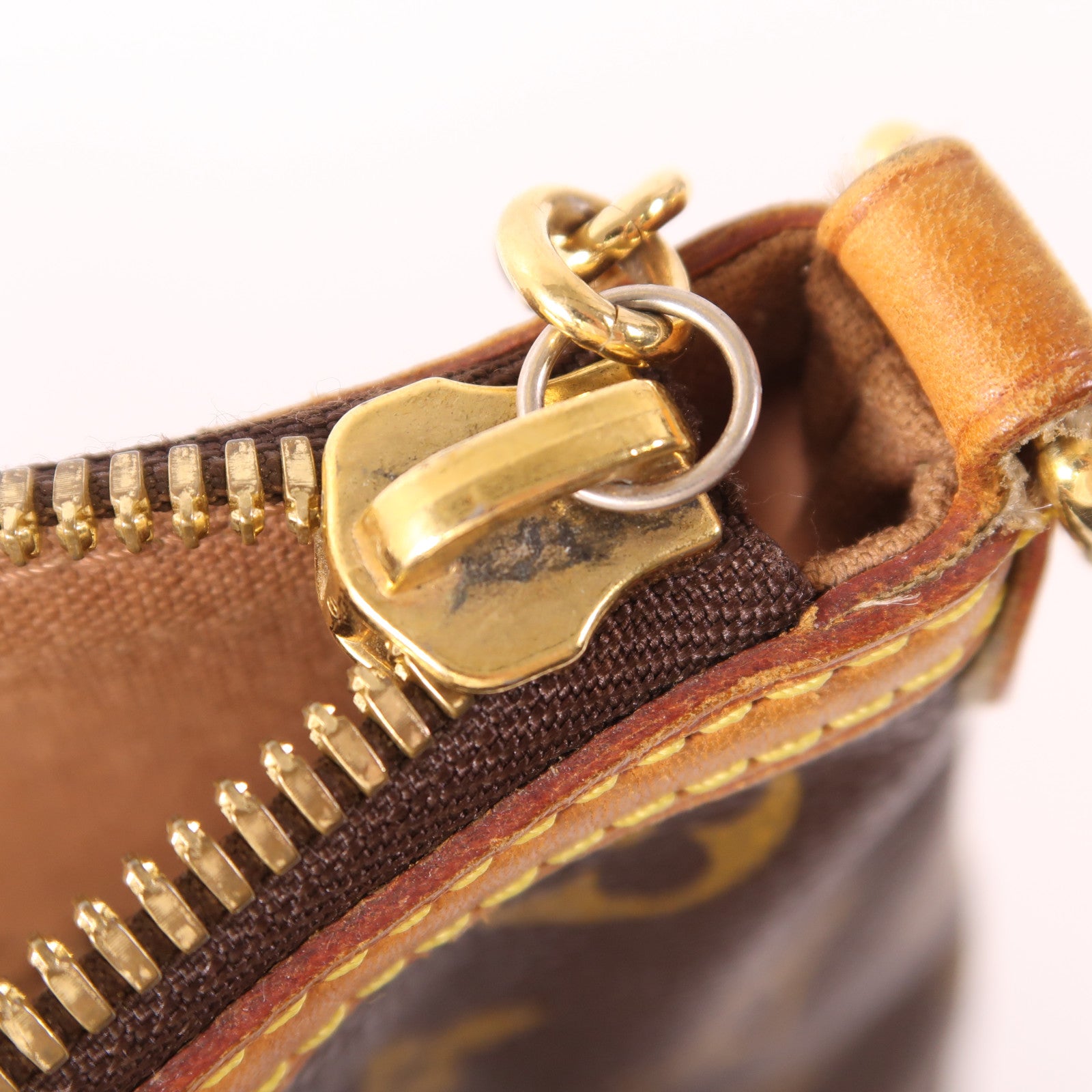 LOUIS VUITTON LV GHW Palermo PM 2 Way Shoulder Bag M40145 Monogram Brown