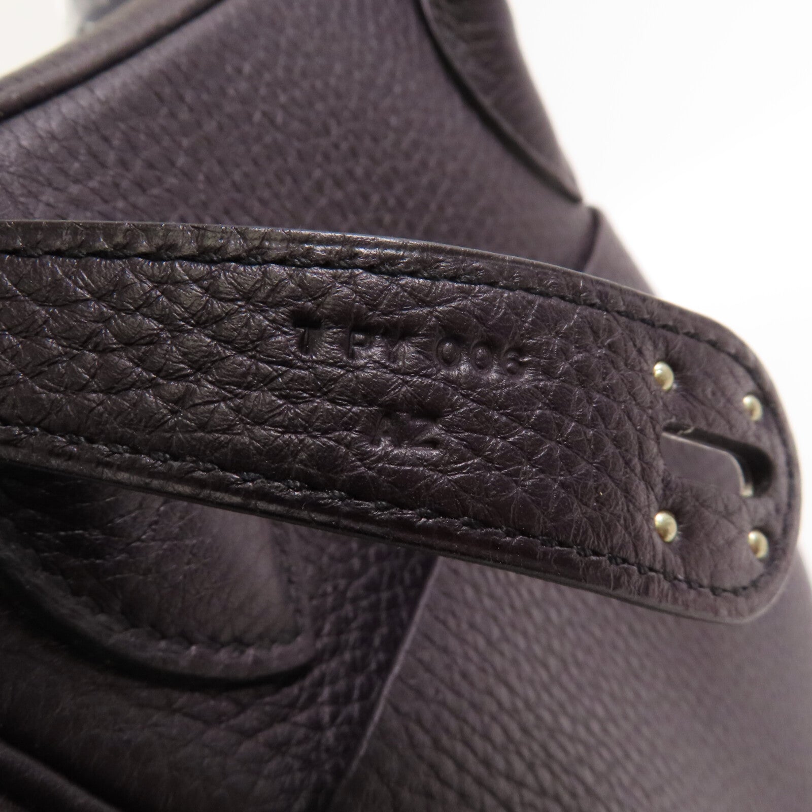 HERMES Clemence皮革Lindy 30銀扣肩背袋Raisin