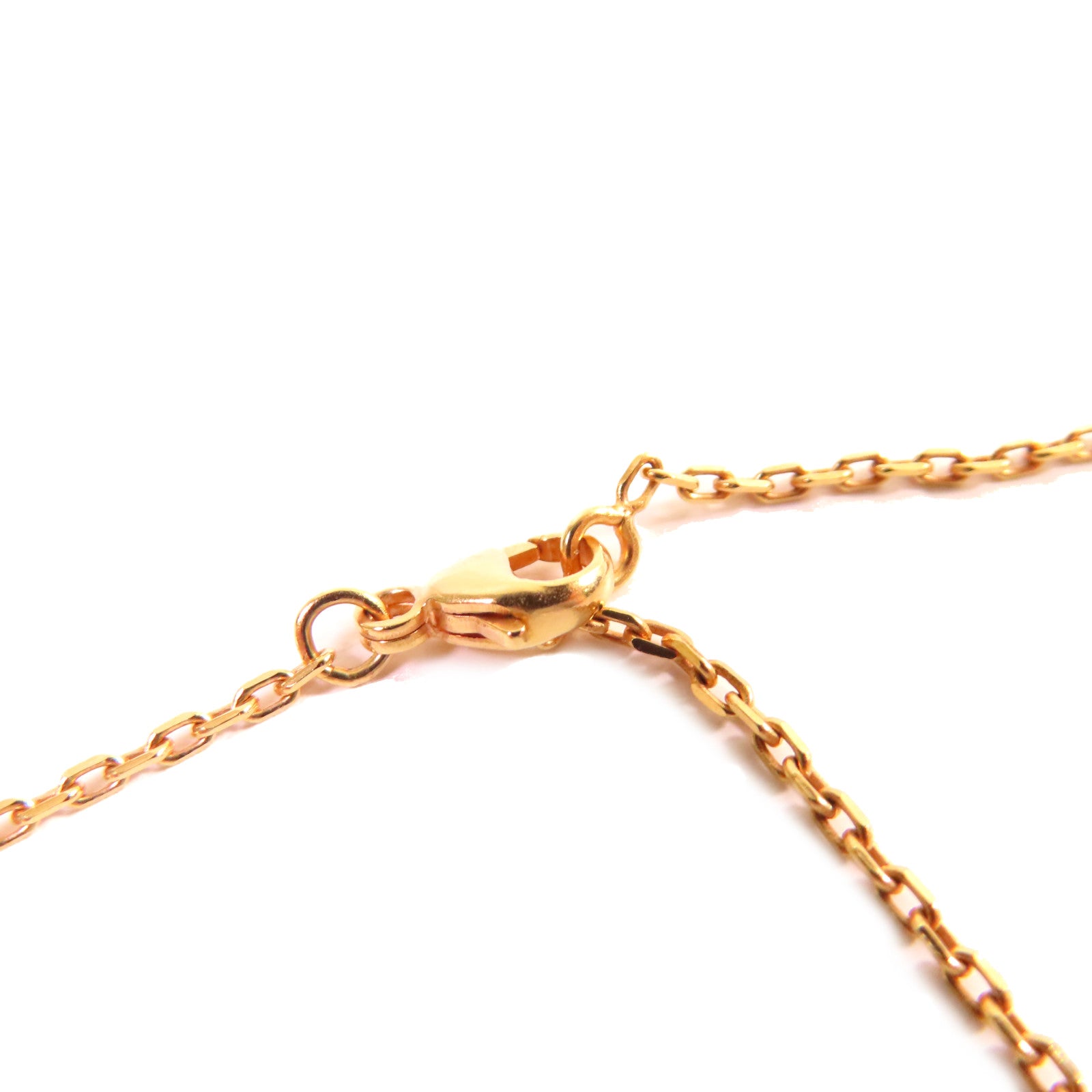 HERMES 牛皮皮革/金屬O'Maillon Pendant Necklace項鏈啡色/金色