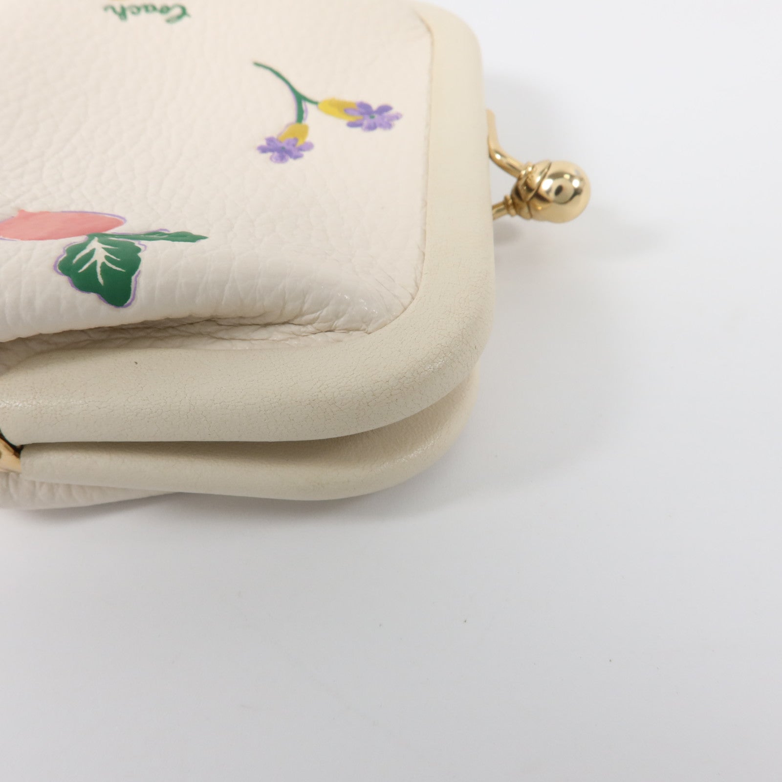 COACH 皮革Nora Kisslock Coin Purse零錢包