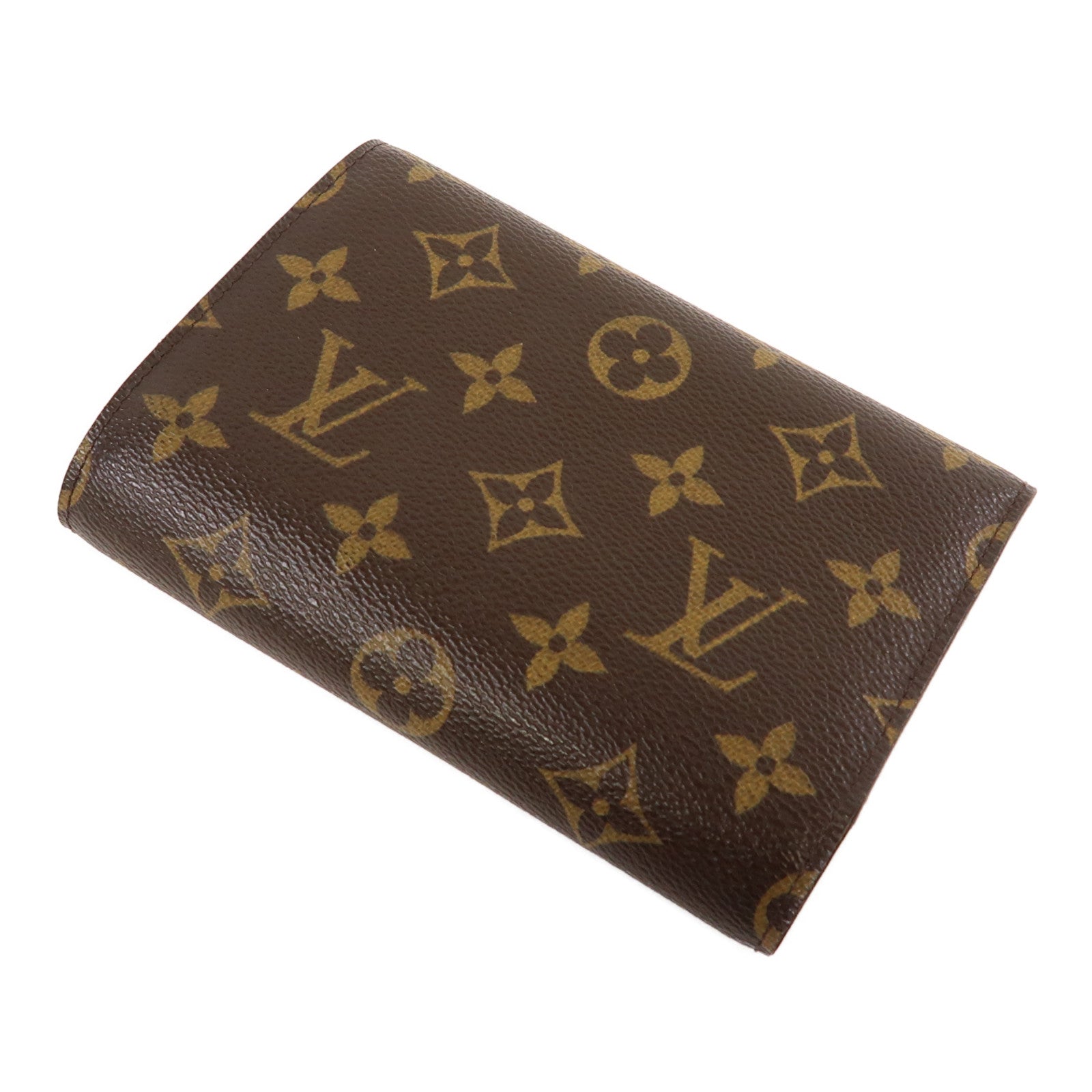 LOUIS VUITTON Monogram Portefeuille Alexandra金扣錢包啡色