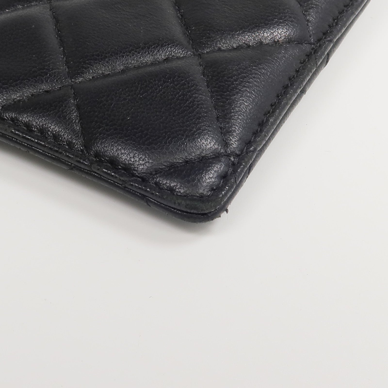 CHANEL 羊皮皮革Card Holder鏈帶卡片套