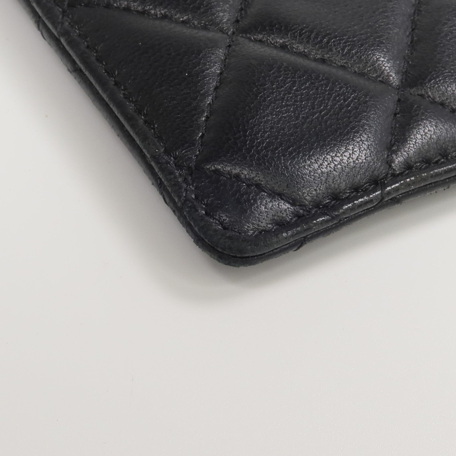 CHANEL 羊皮皮革Card Holder鏈帶卡片套