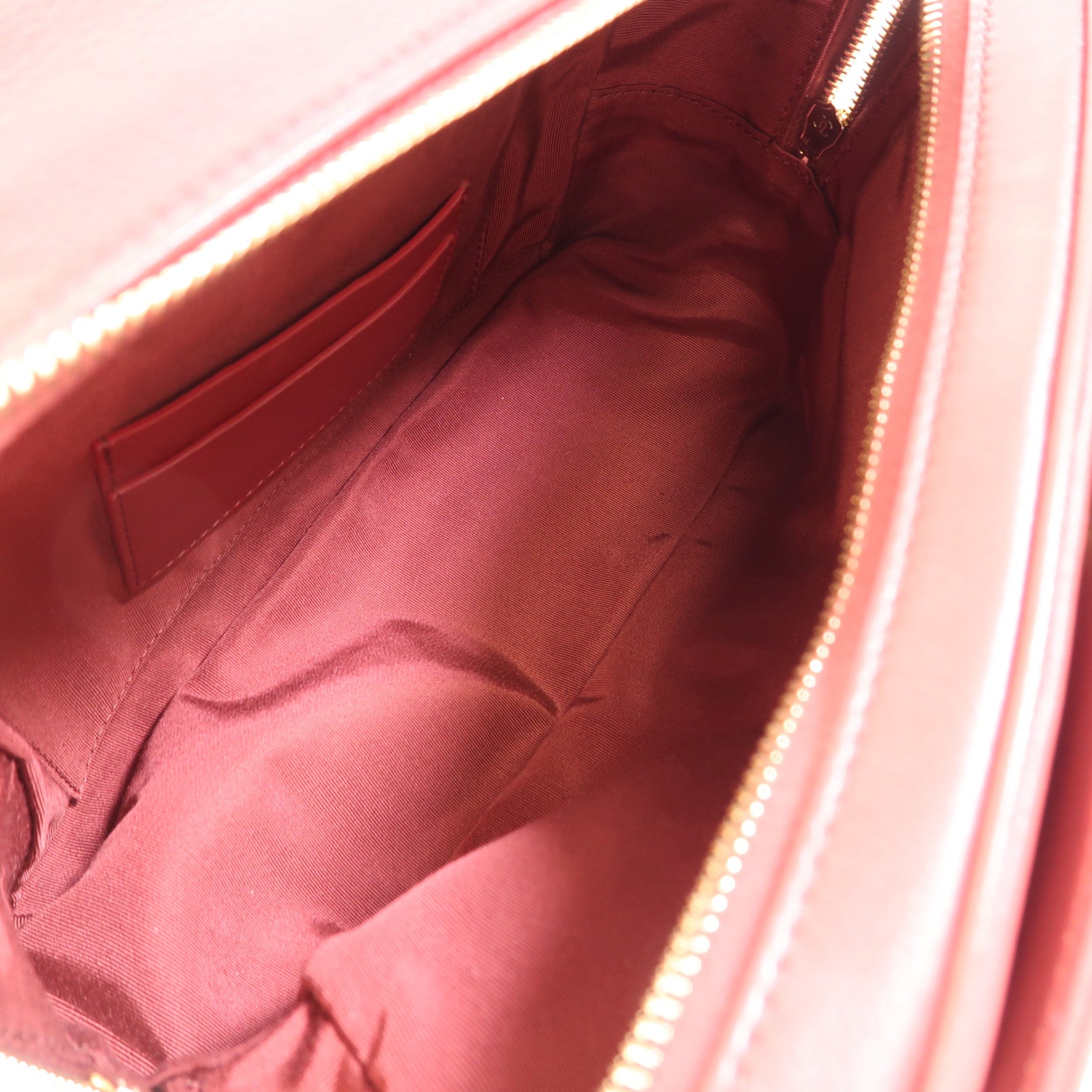 CHANEL 羊皮皮革Shoulder Bag金扣手挽肩背兩用袋