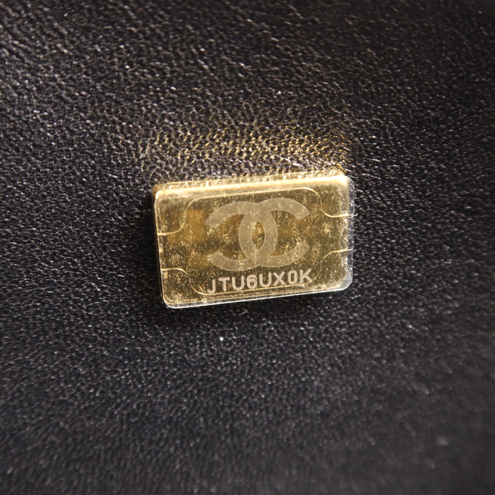 CHANEL 牛皮皮革Boy 20金扣鏈帶肩背袋