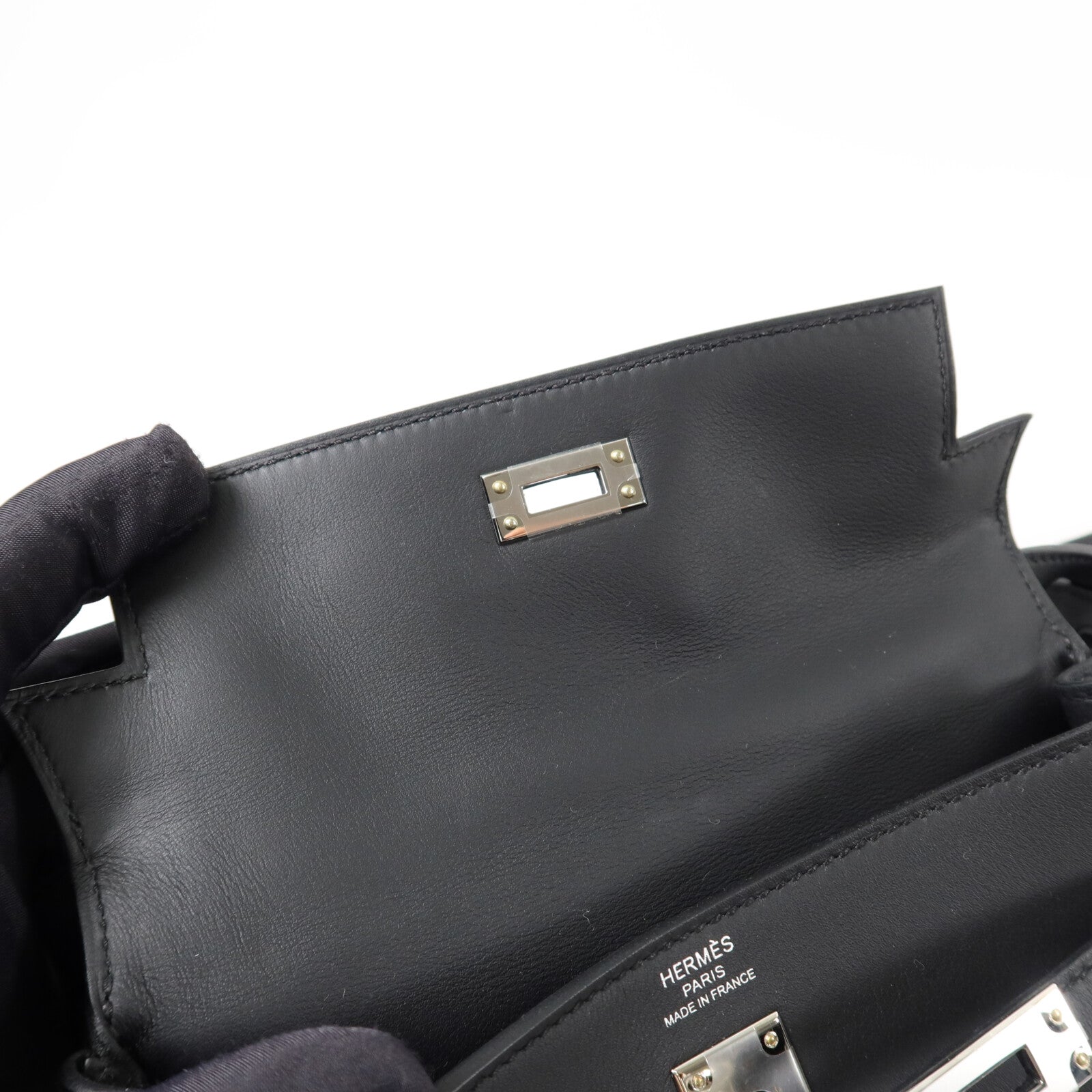 HERMES Swift皮革Kelly Moove肩背袋Noir