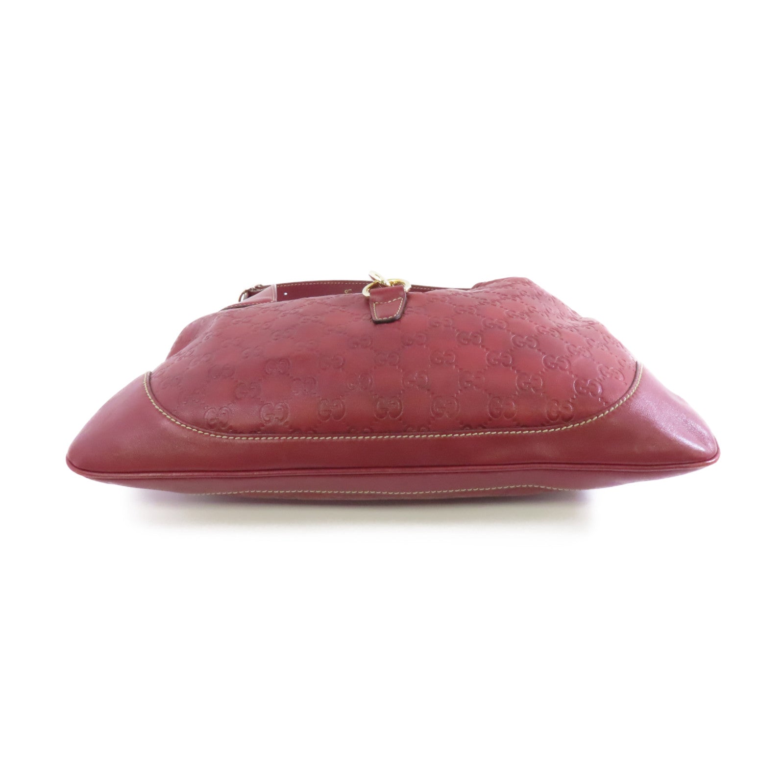 GUCCI 牛皮皮革Shoulder Bag金扣肩背袋紅色