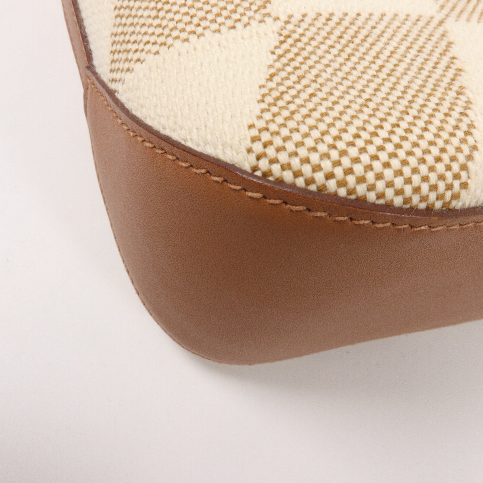 HERMES 帆布Cabas H En Biais 27手挽肩背兩用袋Gold/Beige