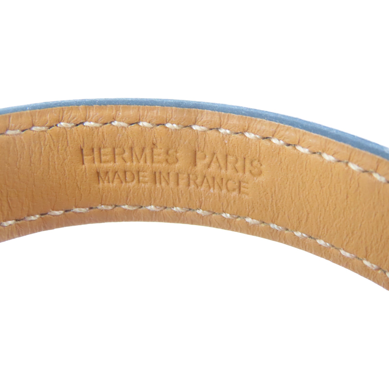 HERMES Swift皮革O'Kelly Bracelet金扣手鐲黑色