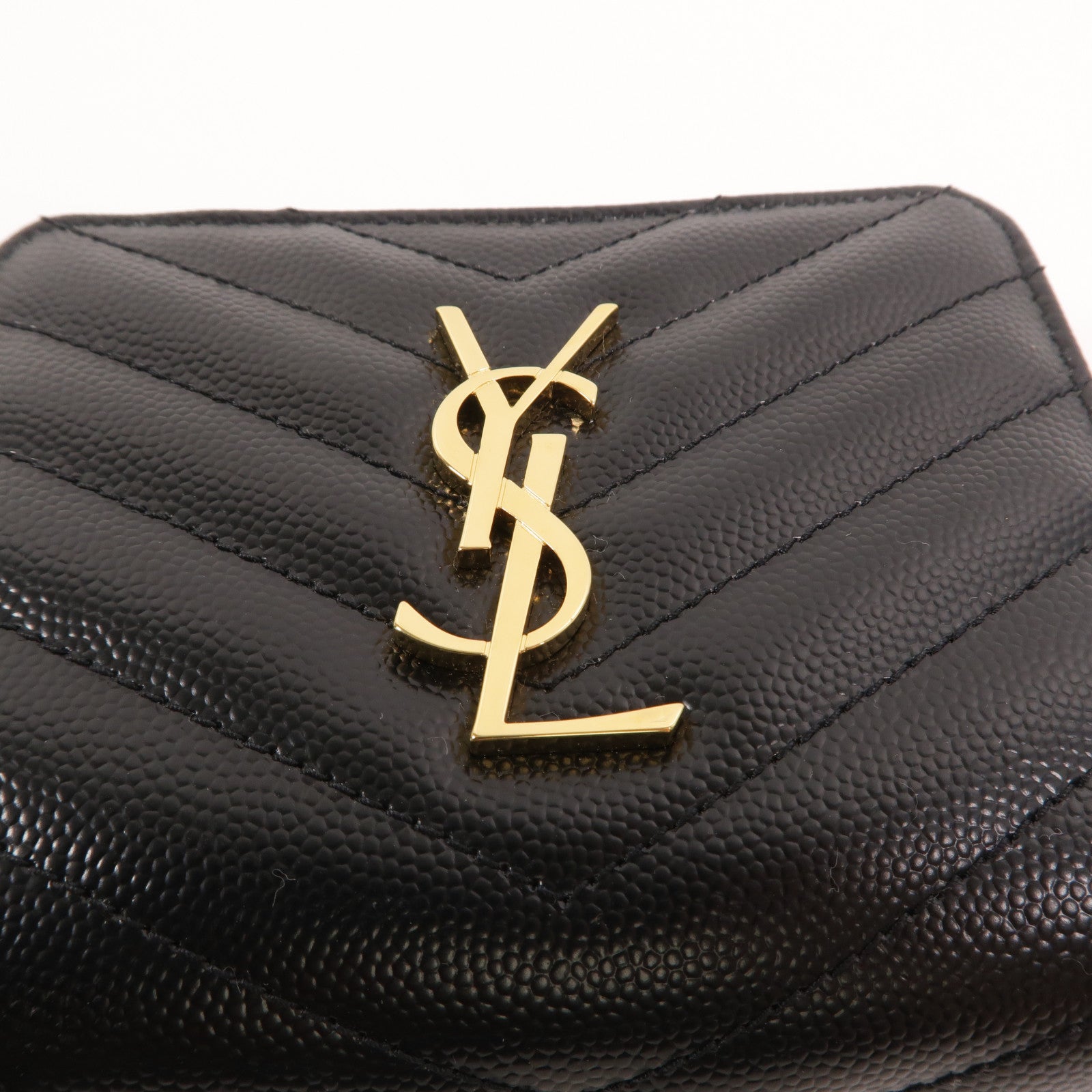 SAINT LAURENT 牛皮皮革Zip Round Wallet錢包