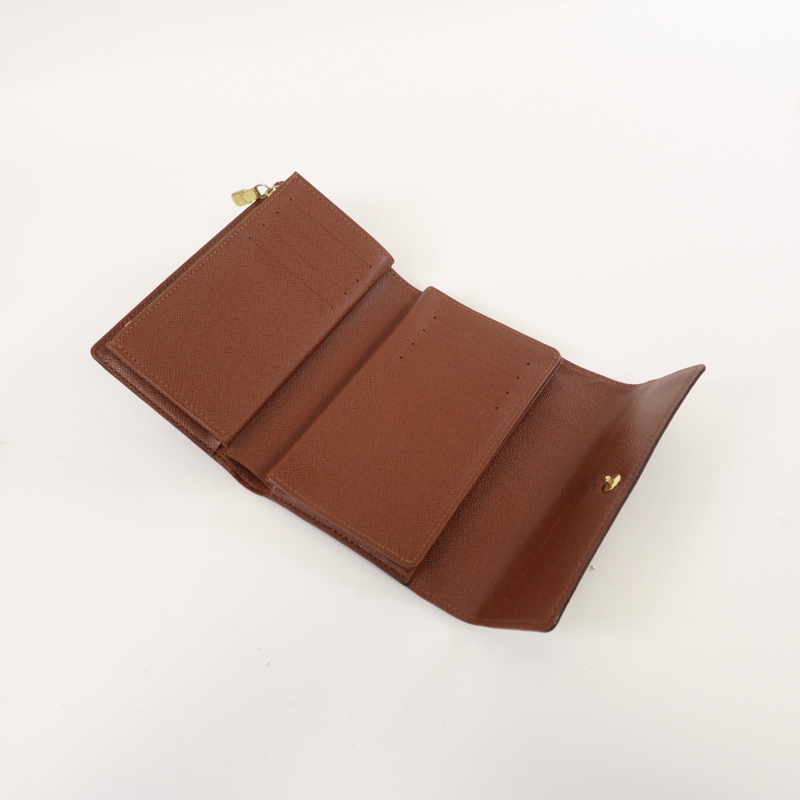LOUIS VUITTON Monogram Portefeuille Alexandra金扣錢包啡色