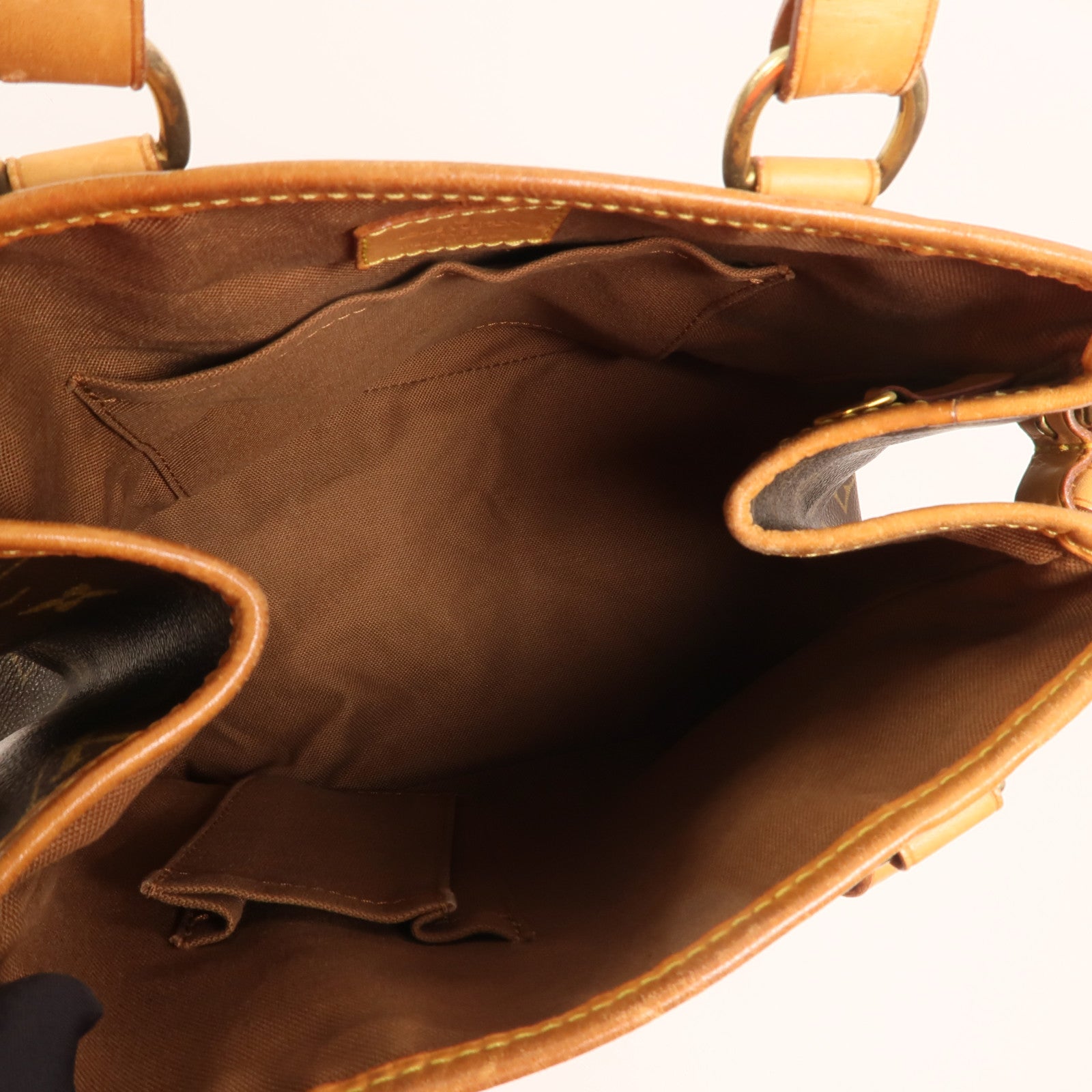 LOUIS VUITTON Monogram Batignolles金扣手挽袋