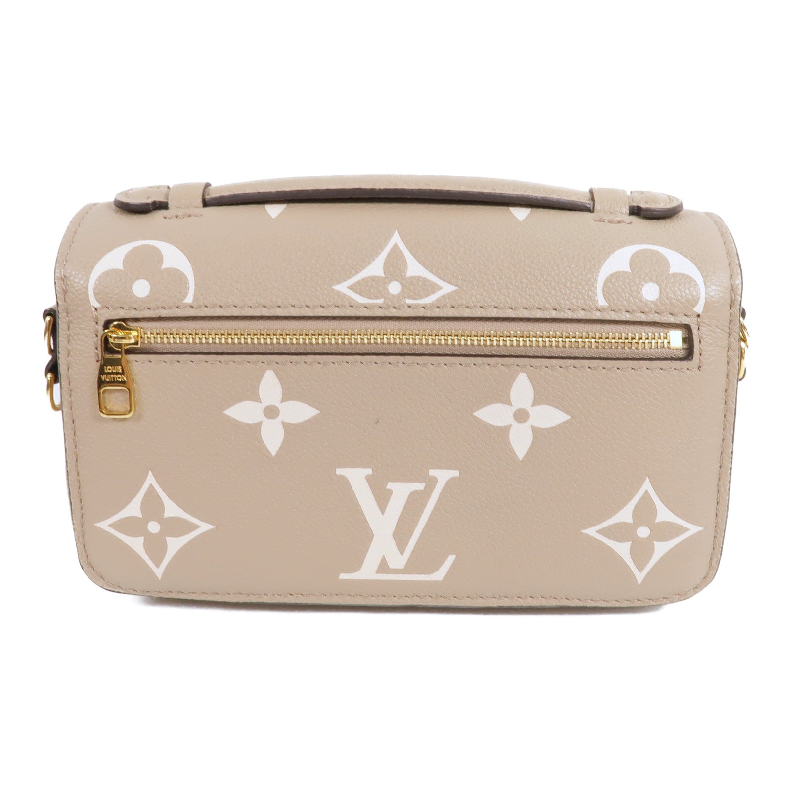 LOUIS VUITTON Monogram Empreinte Pochette Metis East West金扣手挽肩背兩用袋