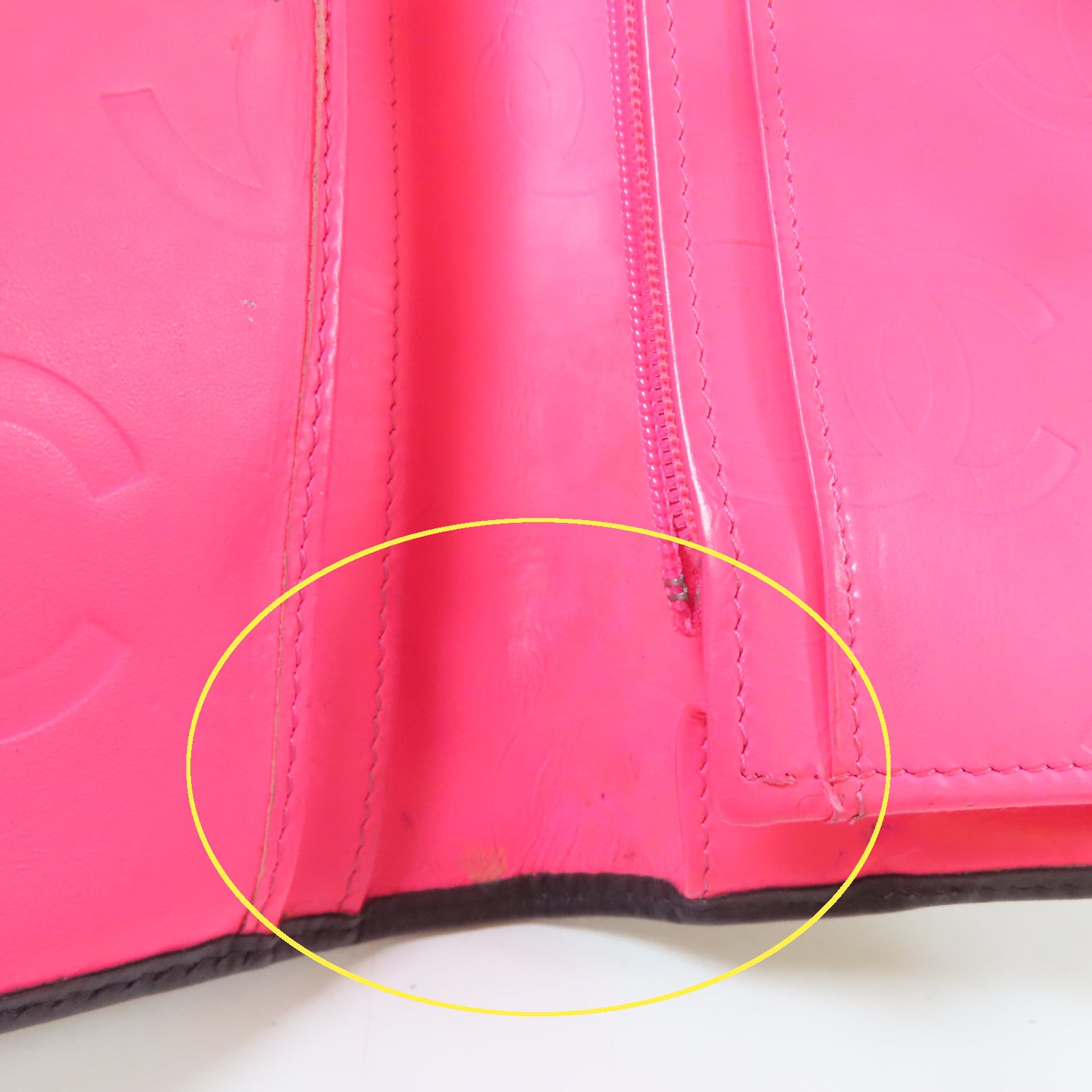 CHANEL 菱格牛皮皮革Cambon Wallet銀扣長錢包黑色