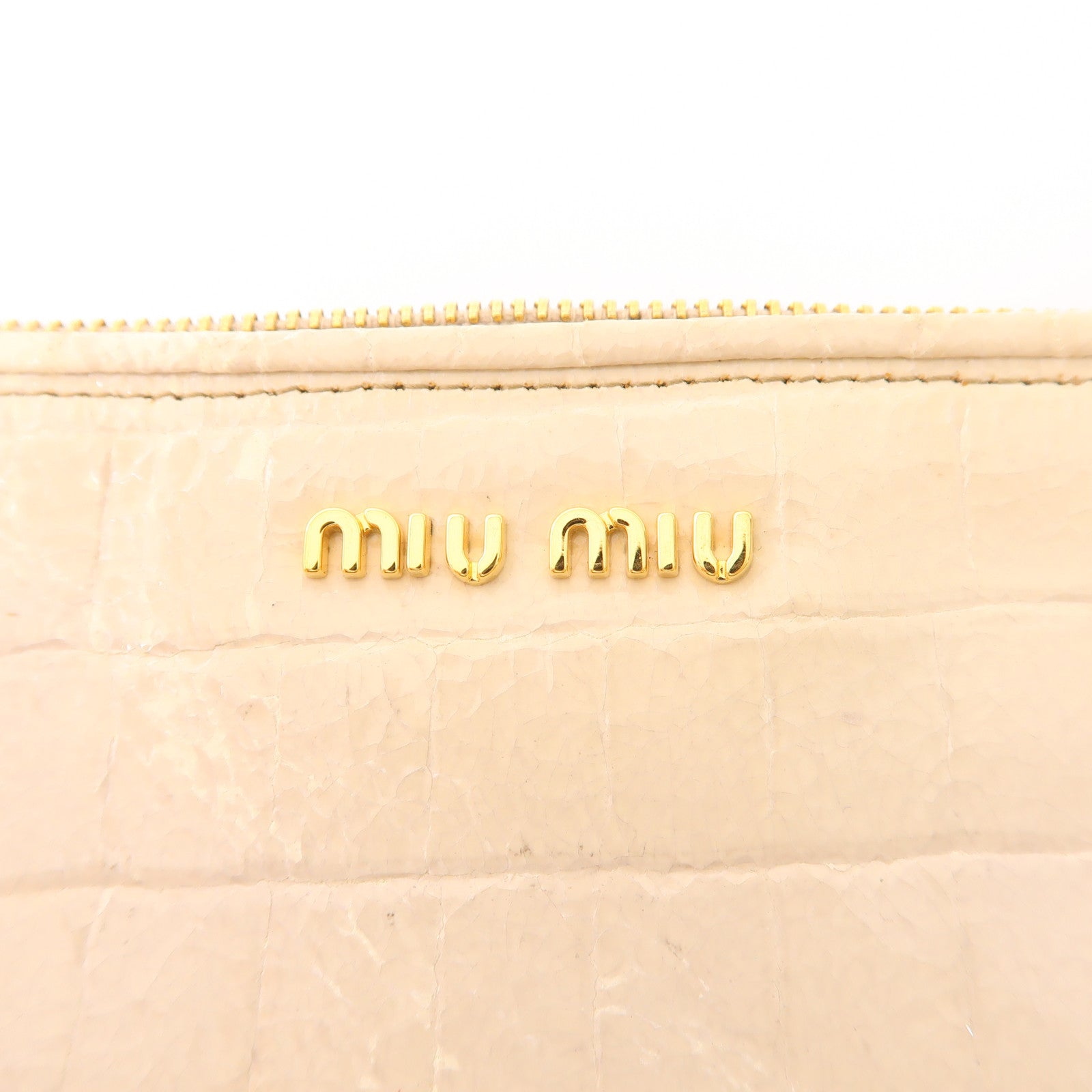 Miu Miu 牛皮皮革Hand Bag金扣手拿包
