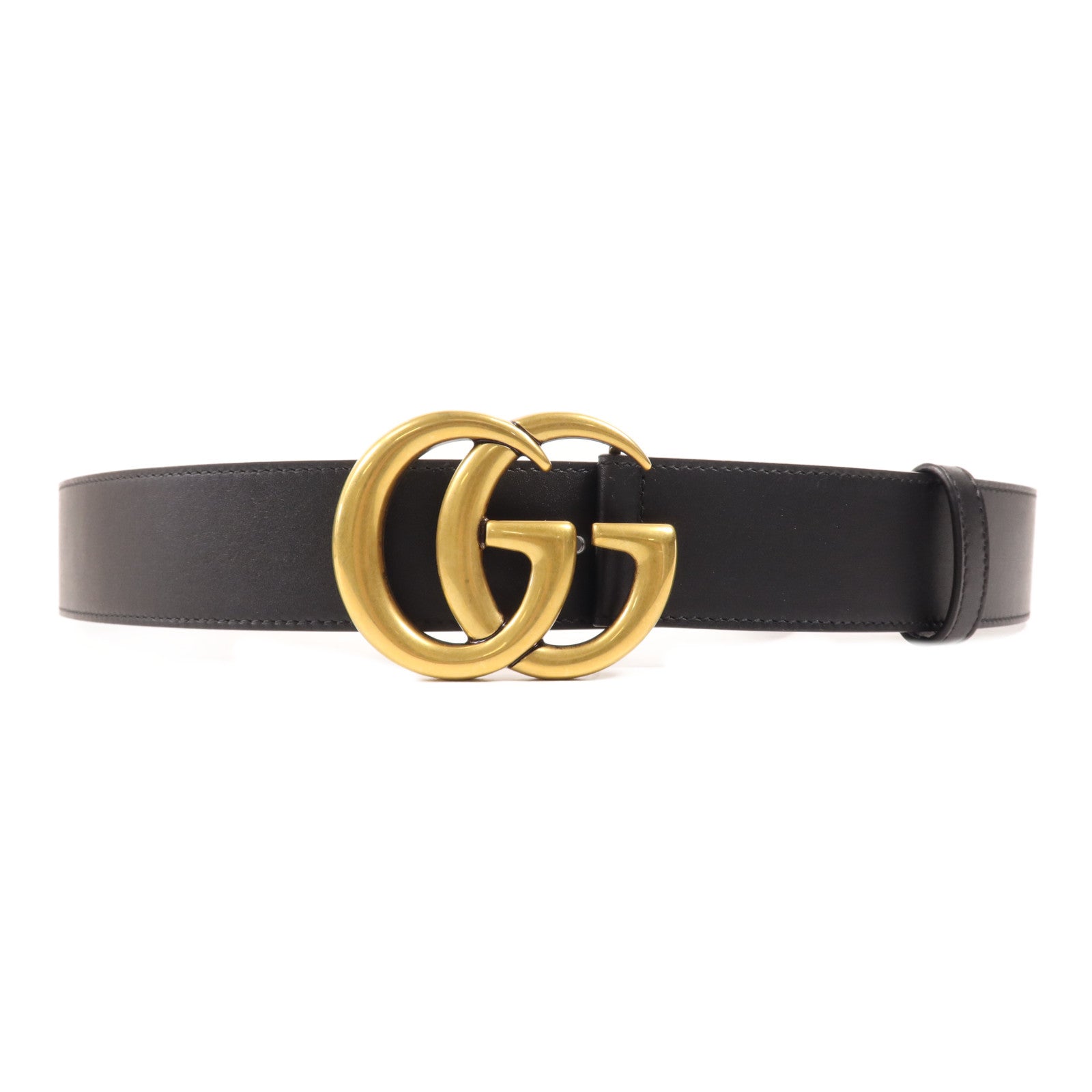 GUCCI 牛皮皮革Belt金扣皮帶