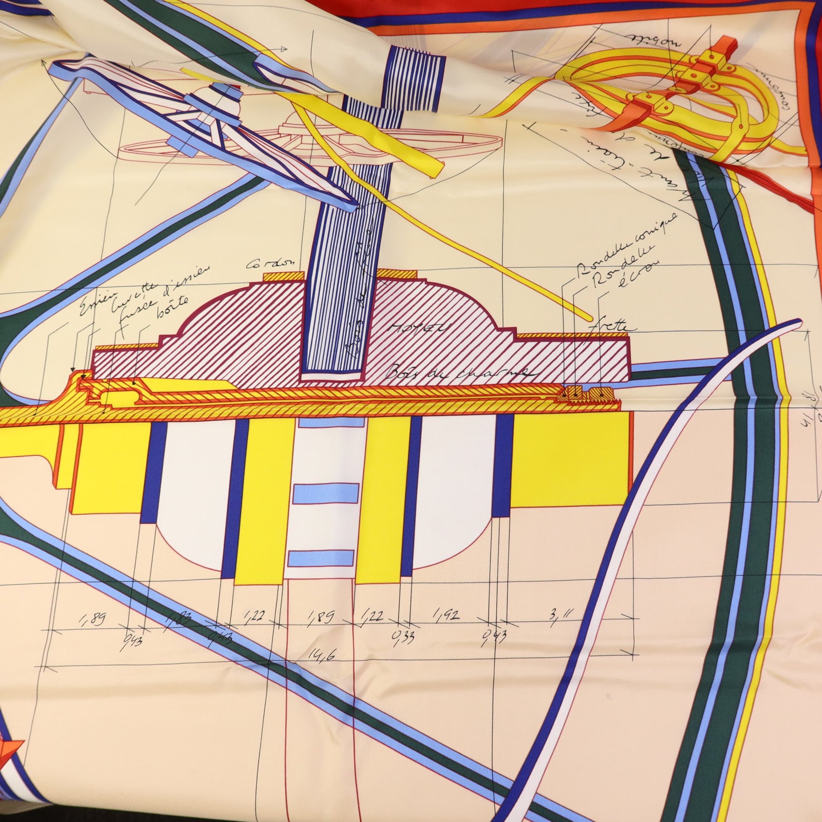 HERMES 絲質Scarf 140X140絲巾