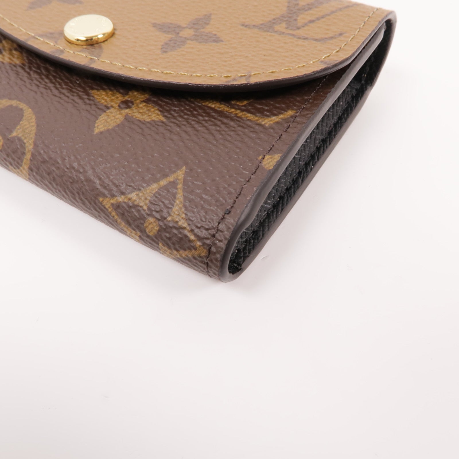 LOUIS VUITTON Monogram Reverse Rosalie Coin Purse金扣零錢包