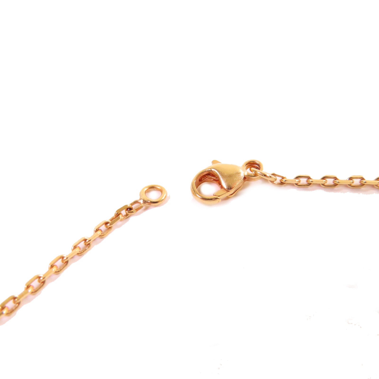 HERMES 牛皮皮革/金屬O'Maillon Pendant Necklace項鏈啡色/金色