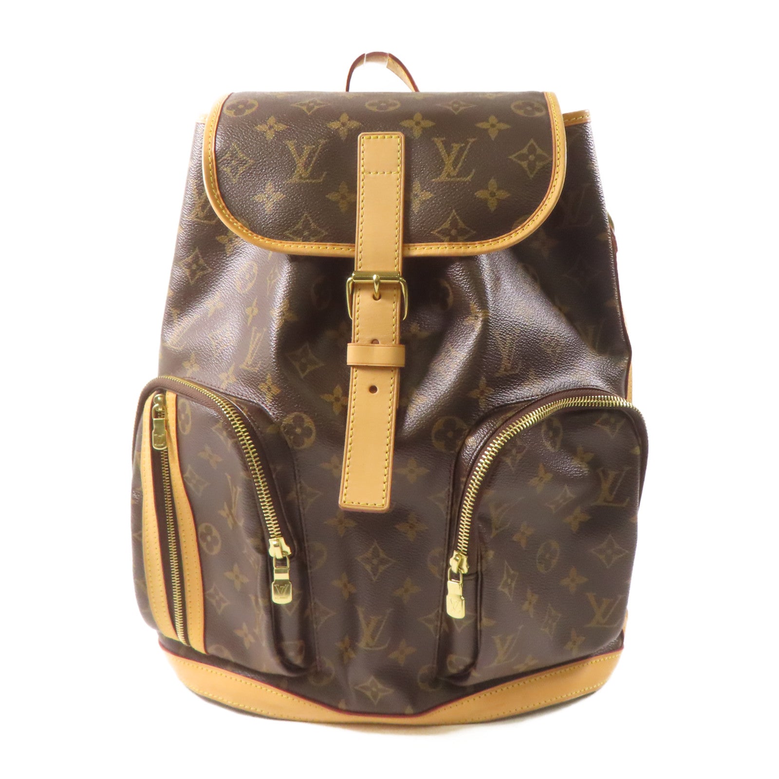 LOUIS VUITTON Monogram Sac Bosphore金扣背包啡色
