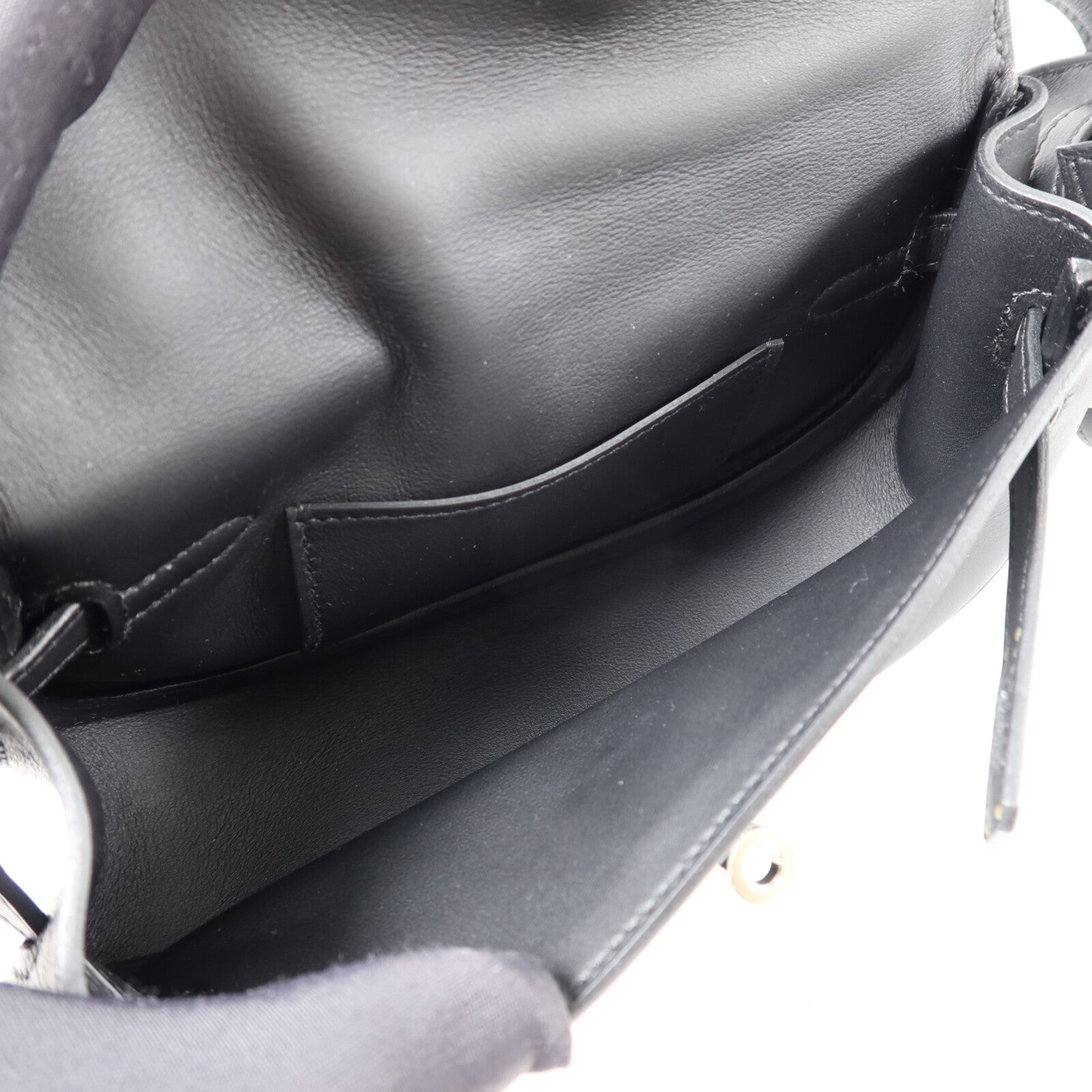 HERMES Swift皮革Kelly Moove肩背袋Noir