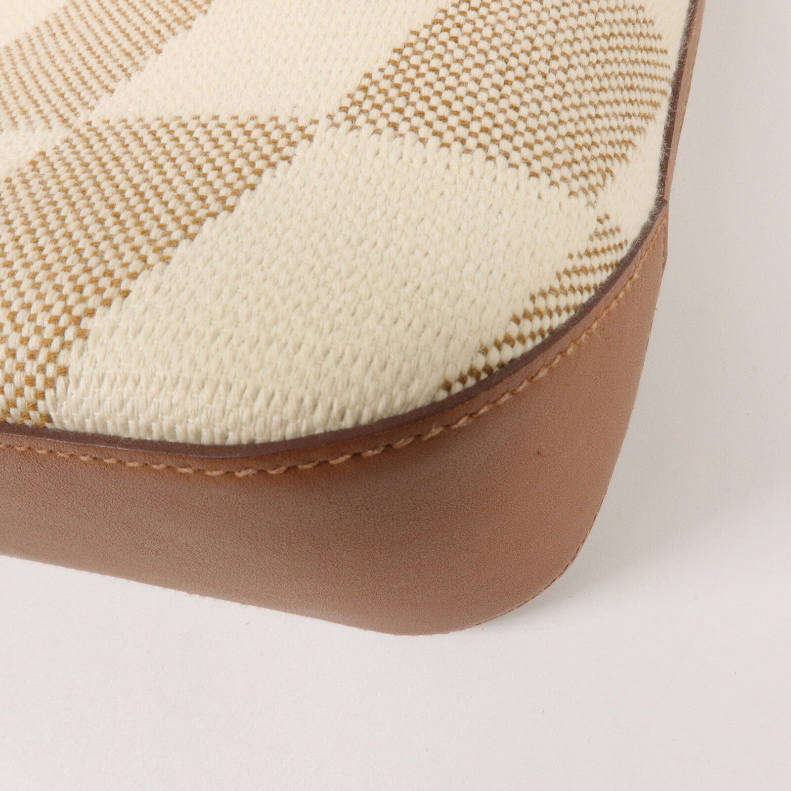 HERMES 帆布Cabas H En Biais 27手挽肩背兩用袋Gold/Beige