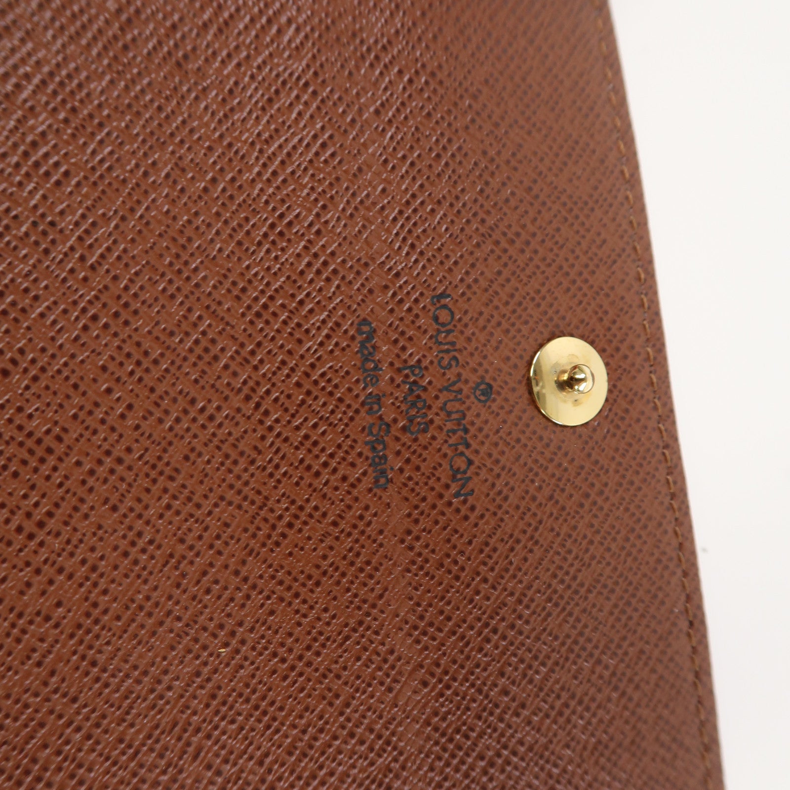 LOUIS VUITTON Monogram Portefeuille Alexandra金扣錢包啡色