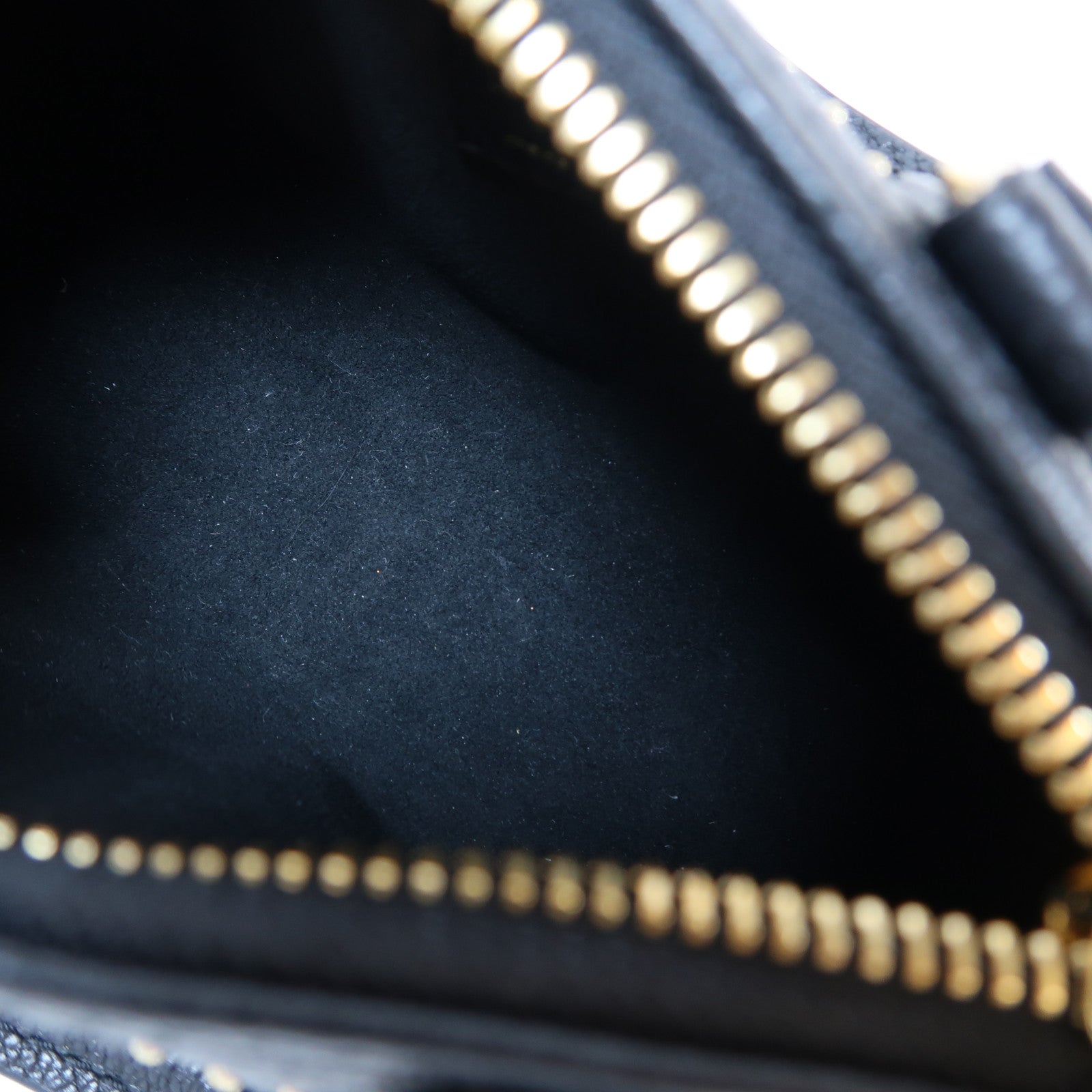 LOUIS VUITTON Monogram Empreinte Nano Speedy金扣手挽肩背兩用袋黑色