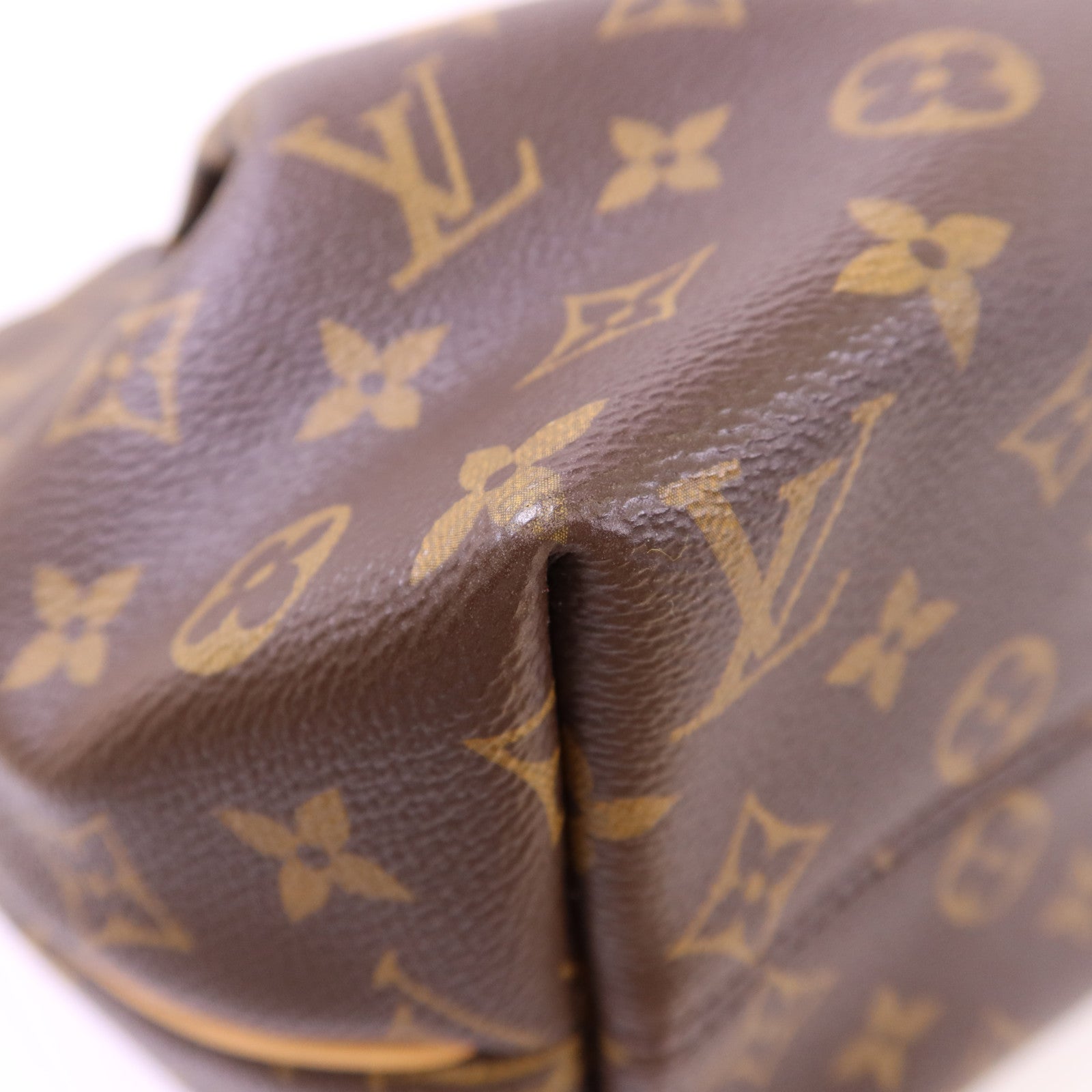 LOUIS VUITTON Monogram Turenne MM金扣手挽肩背兩用袋棕色