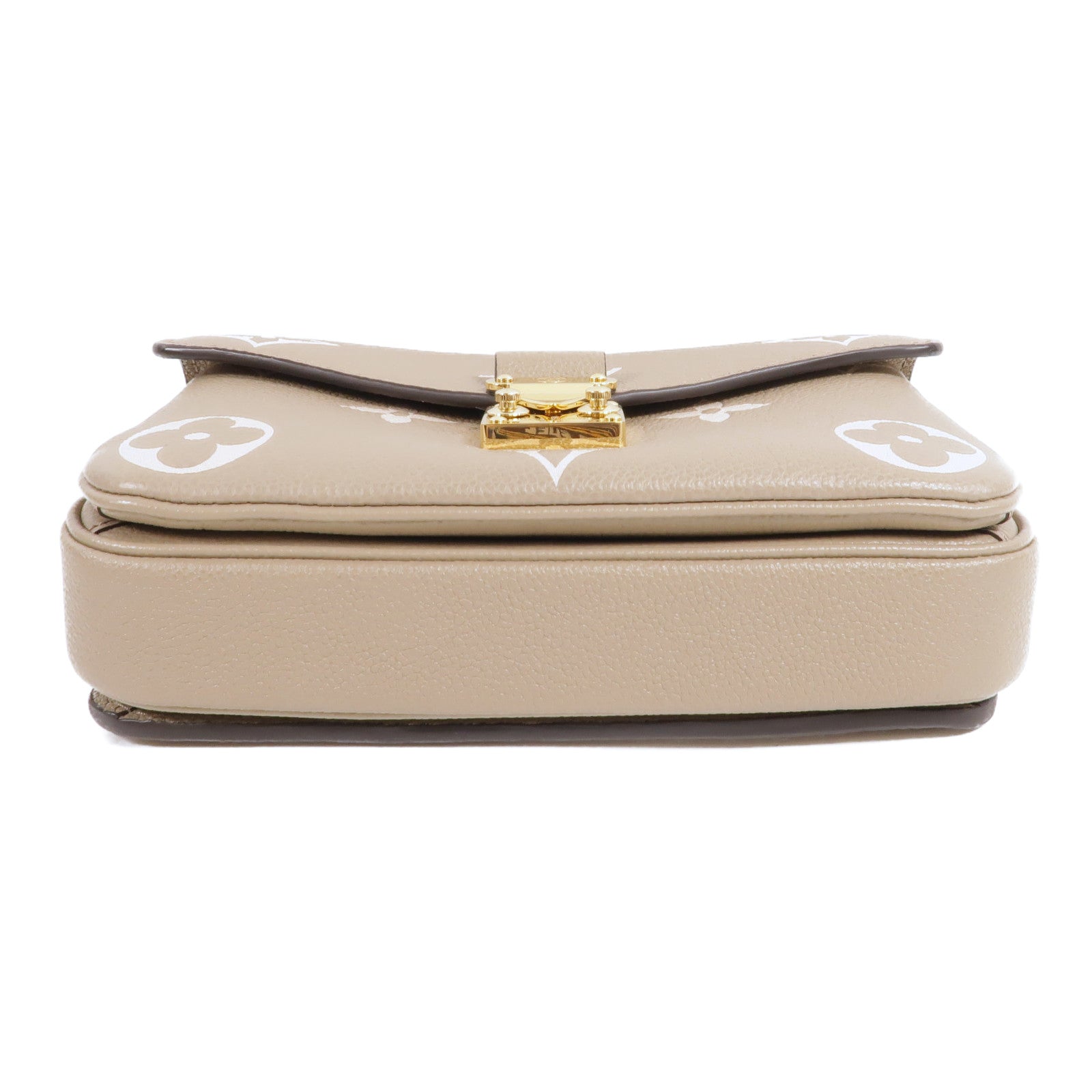 LOUIS VUITTON Monogram Empreinte Pochette Metis East West金扣手挽肩背兩用袋