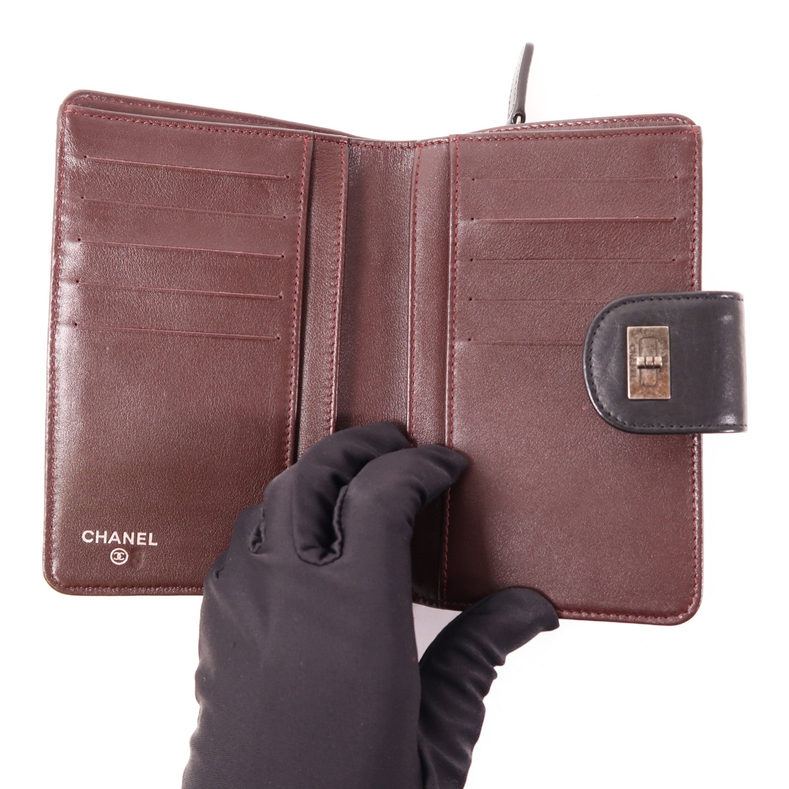 CHANEL 【激減優惠】牛皮皮革2.55 Wallet錢包