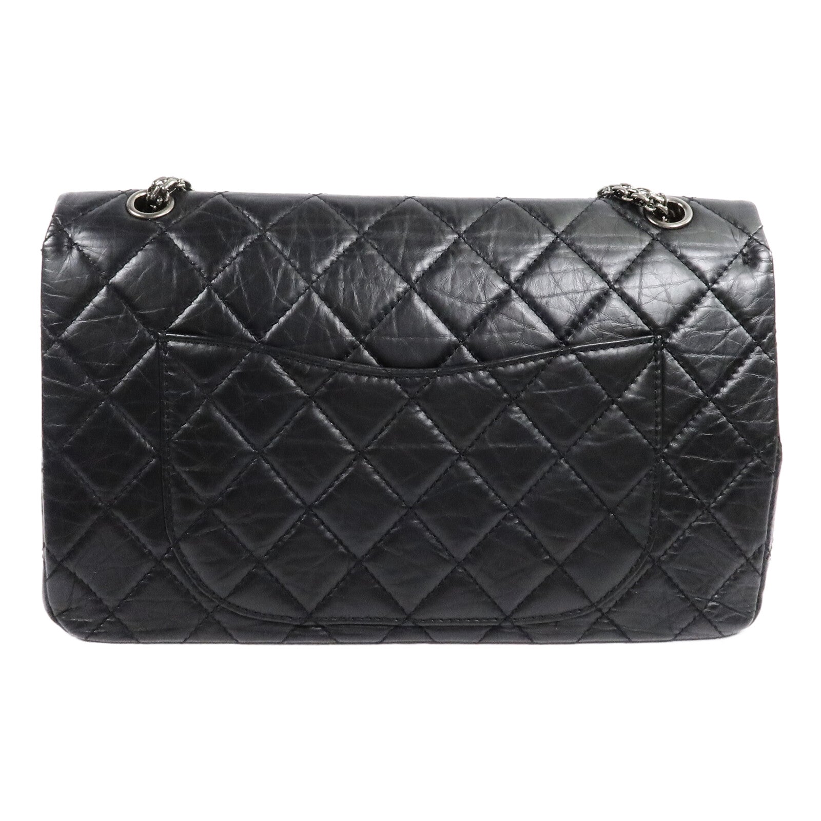 CHANEL 牛皮皮革Chanel 2.55 Large鏈帶肩背袋