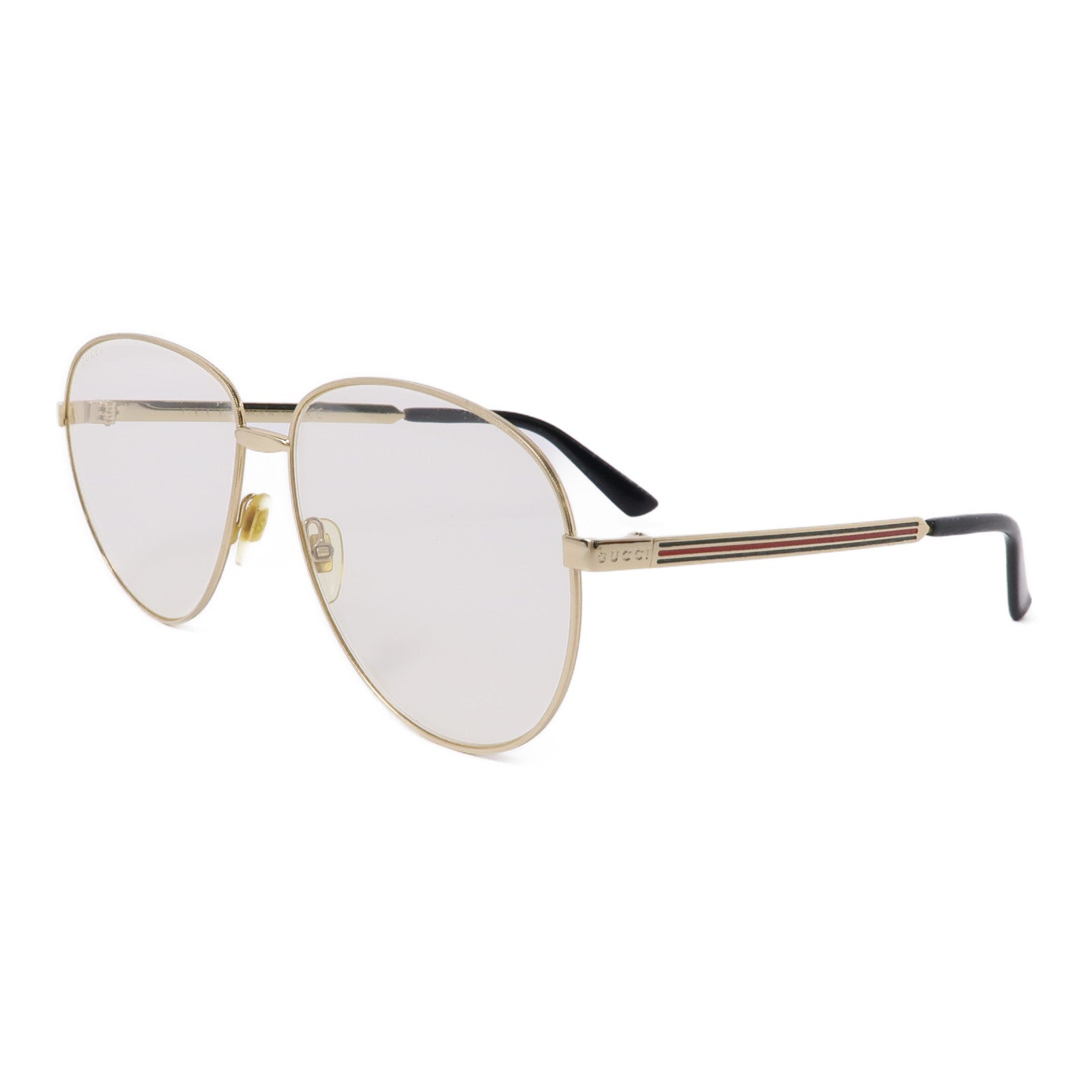 GUCCI 金屬Glasses金扣眼鏡金色