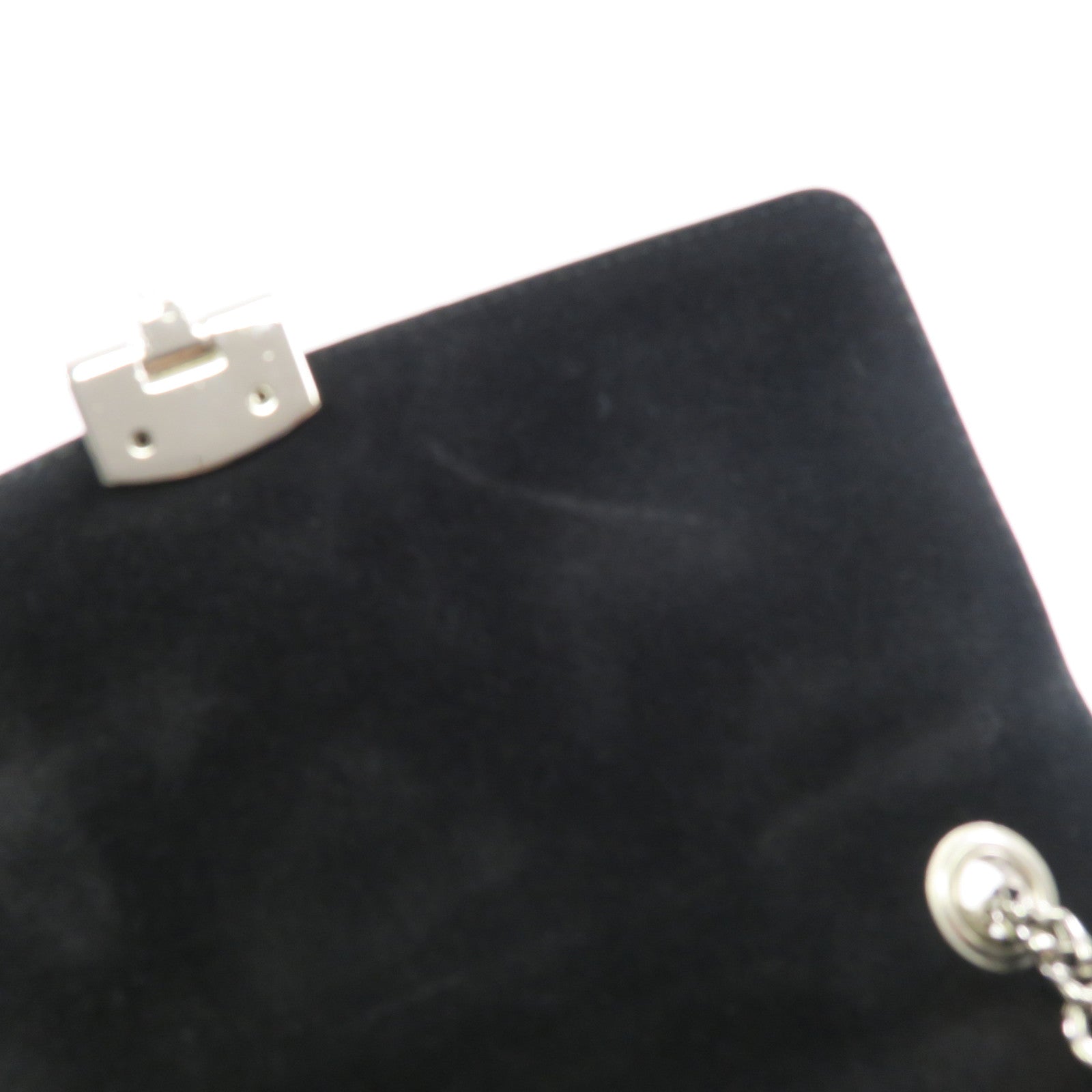 Furla 牛皮皮革Backpack銀扣鏈帶背包黑色