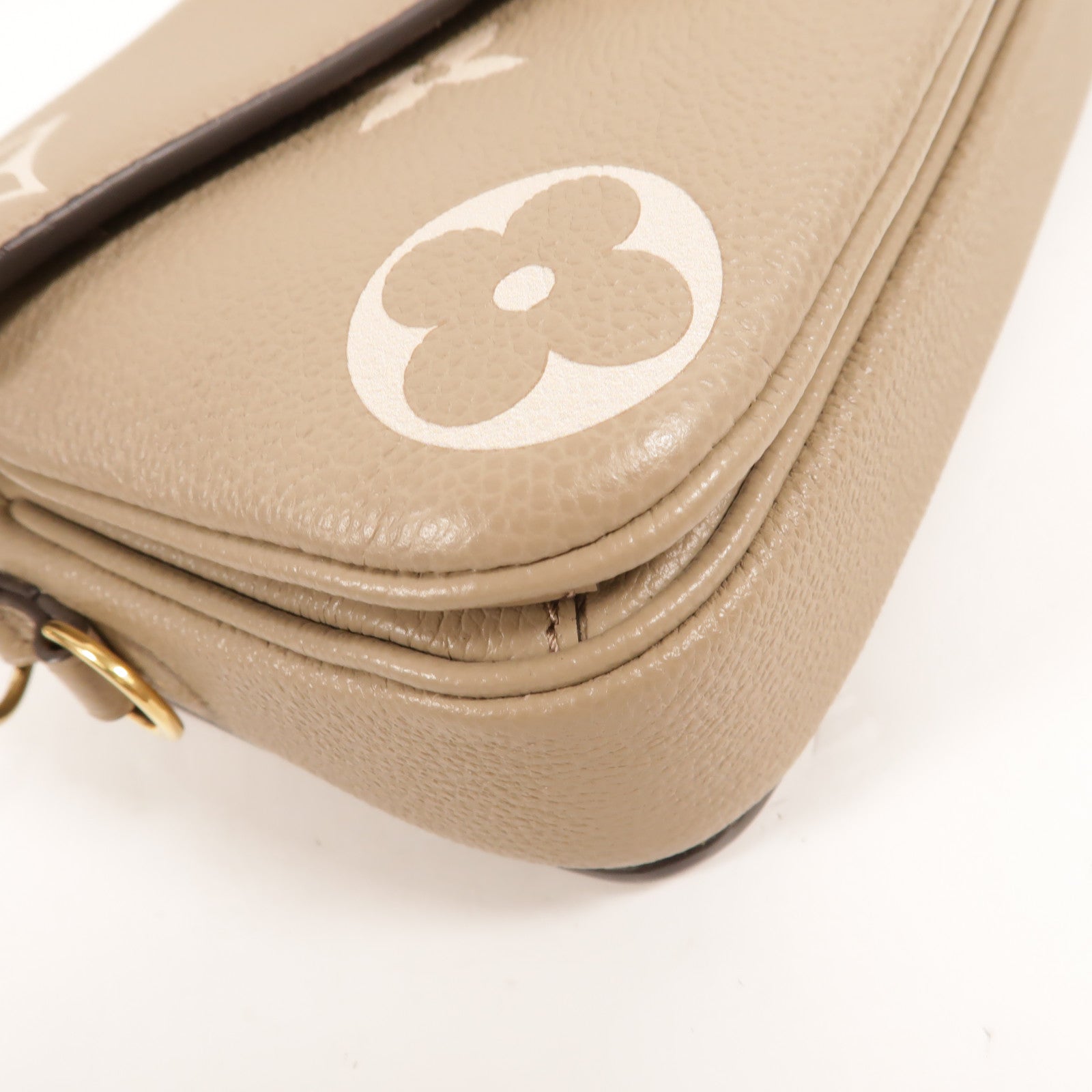 LOUIS VUITTON Monogram Empreinte Pochette Metis East West金扣手挽肩背兩用袋