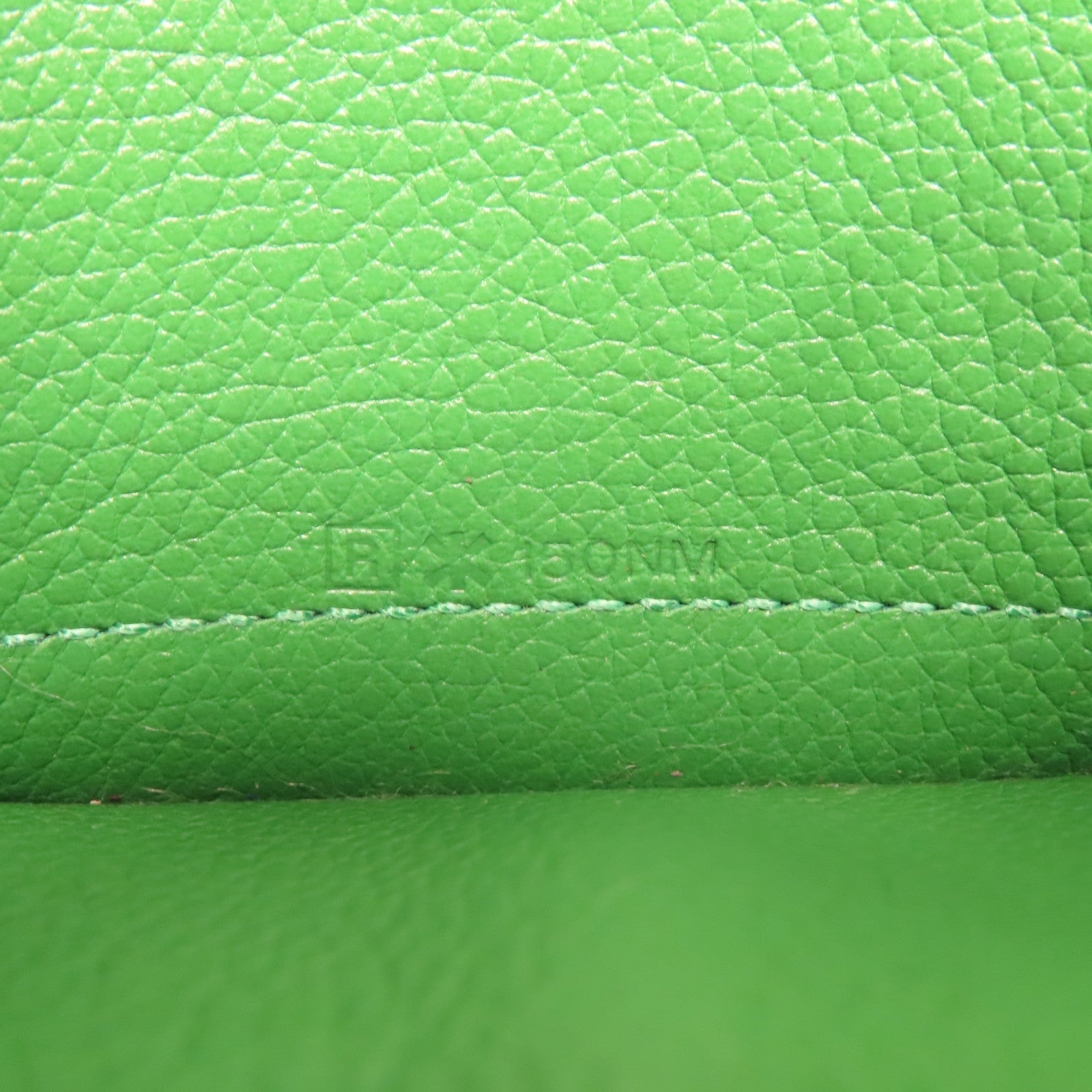 HERMES 【激減優惠】Evercolor皮革Mini Convoyeur銀扣肩背袋竹子綠色